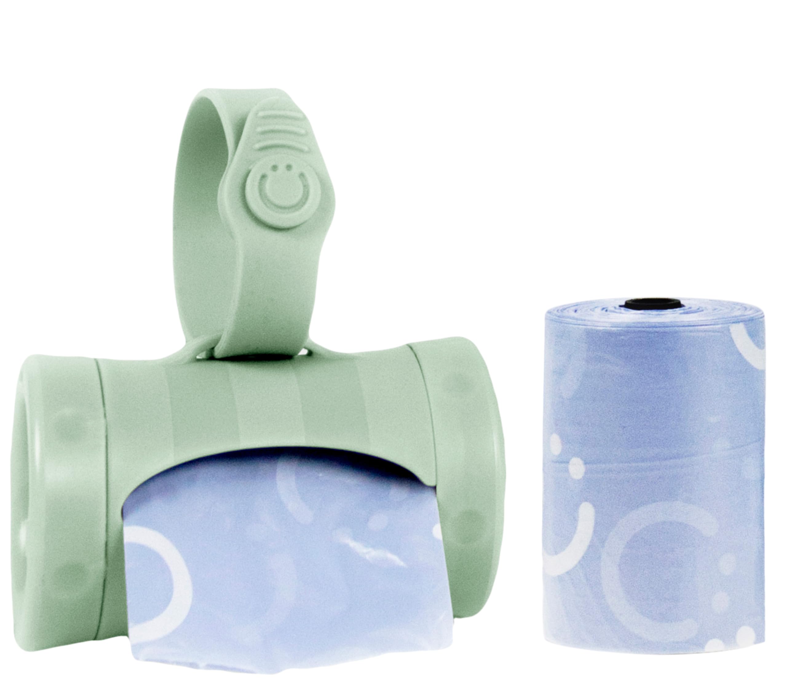 Ubbi On-the-Go Diaper Bag Dispenser for Travel, Retractable Must Have for Newborns, Helpful Baby Accessory, Sage Green