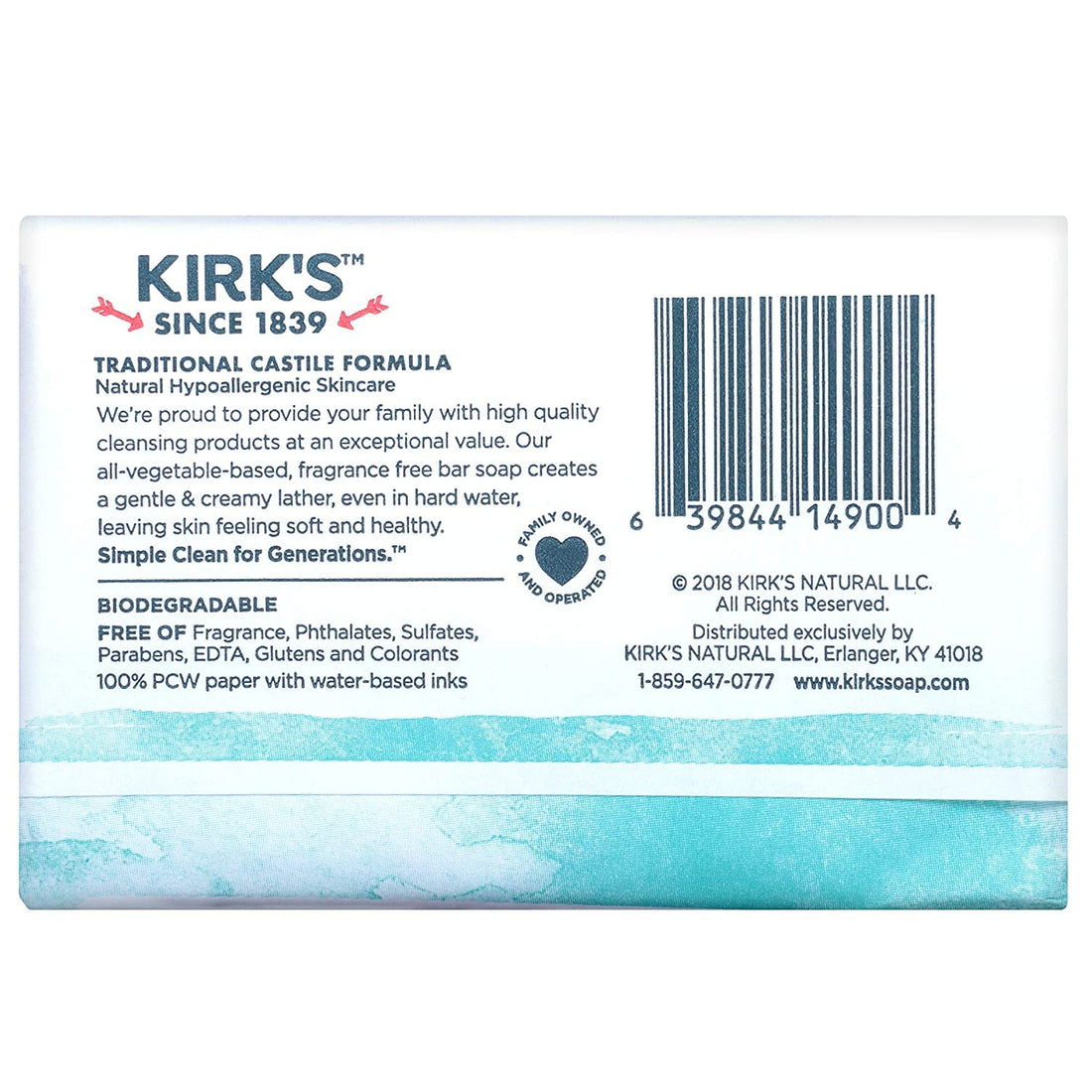KirkS Orginal Coco Castile Bar Soap Bulk Case Of 48 Bars (16 X 3 Pk.)