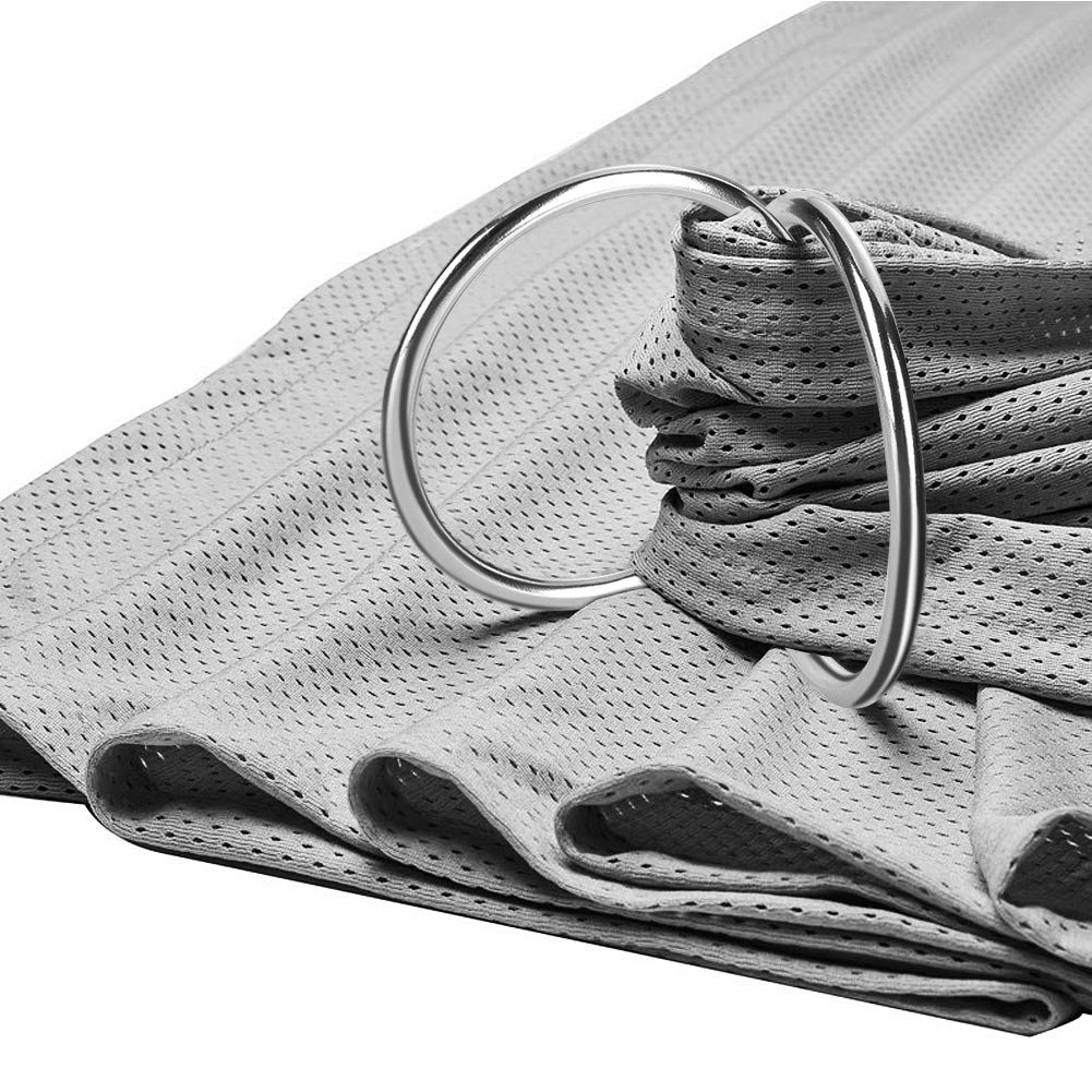 Accmor Baby Sling Ring 3 inch Aluminium Wrap Rings Soft Carrier Ring Accessory for Infants Toddlers Newborn Kids, Works with Your Own Material or Convert Wrap to Sling (Bright Silver)