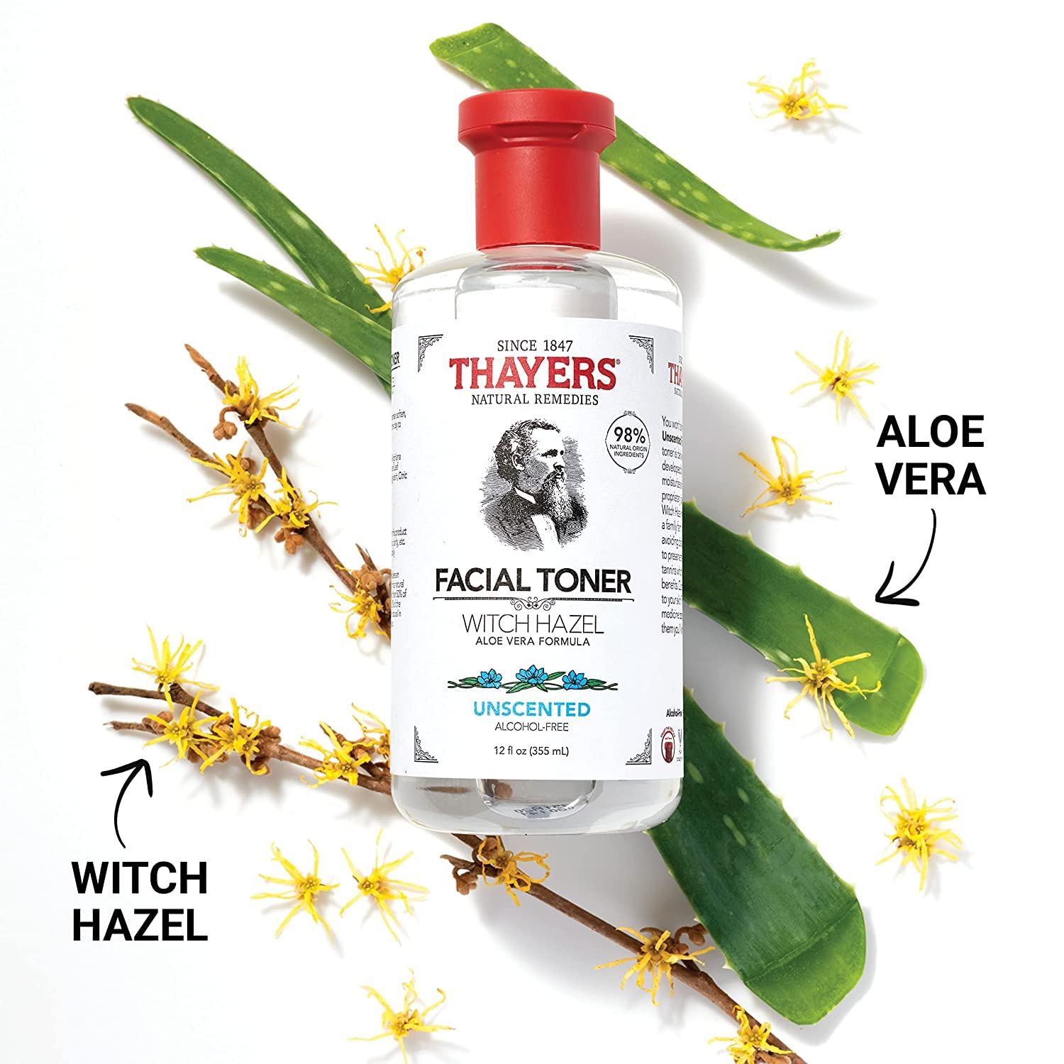 Thayers Alcohol-free Unscented Witch Hazel Toner (12-oz.) 3-Pack