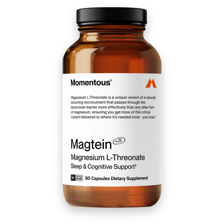 Momentous Magtein Magnesium L-Threonate 145mg - Magnesium Threonate Supplement for Cognitive Function & Rest Support, 30 Servings (Package May Vary)