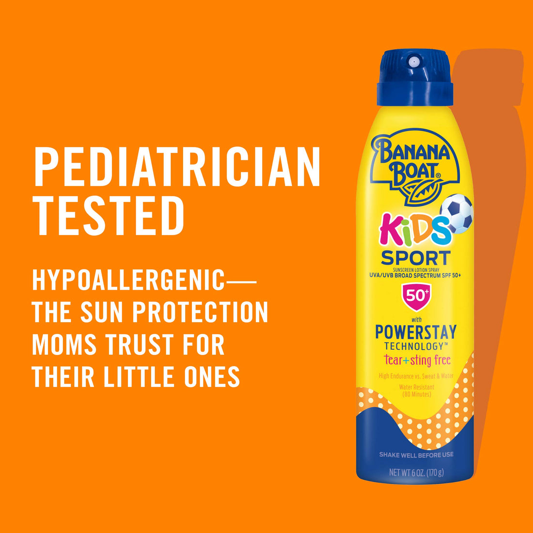 Banana Boat Kids Sport Tear-Free Sunscreen Spray, Spf 50, 9.5 Ounce