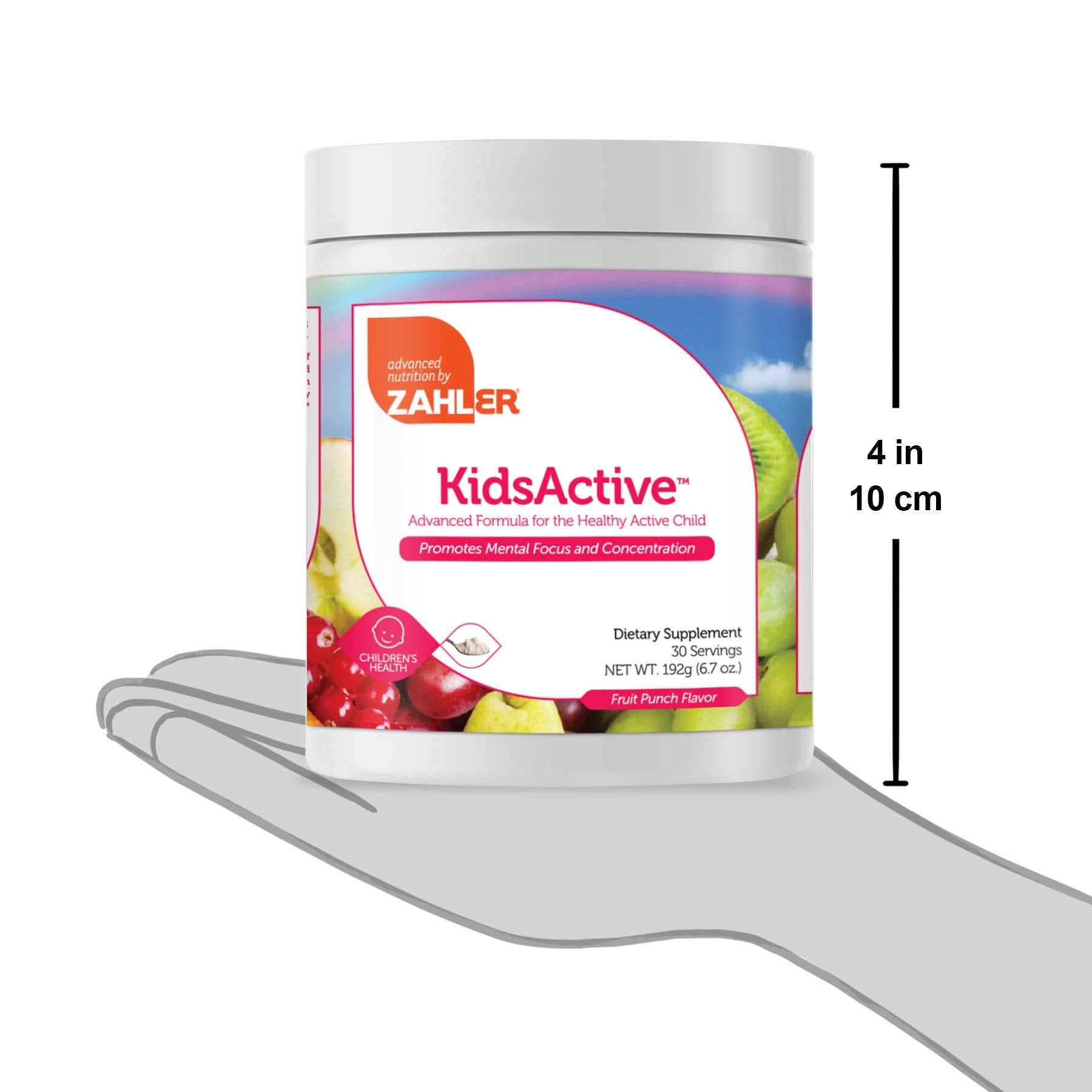 Zahler KidsActive, Kids Concentration Formula Powder, All Natural Children’s Supplement Supporting Focus, Certified Kosher, 30 Servings Fruit Punch Flavored Powder