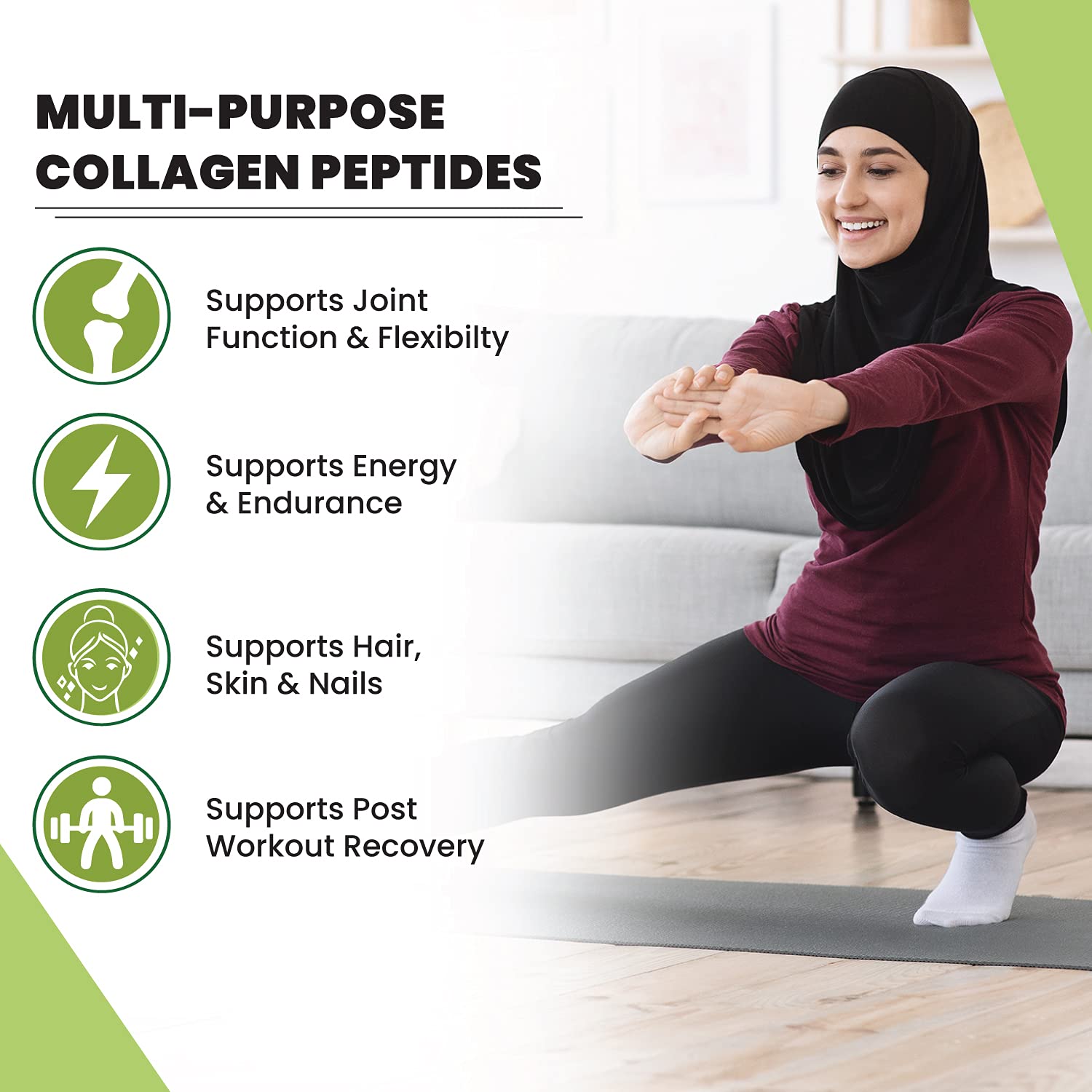 Zaytun Halal Collagen Peptides Powder, Hydrolyzed Type I & III Collagen, Supports Joint, Bone, Muscles, Hair, Skin, & Nails, Keto Friendly, Grass-Fed, 10 oz, Made in USA, Certified Halal