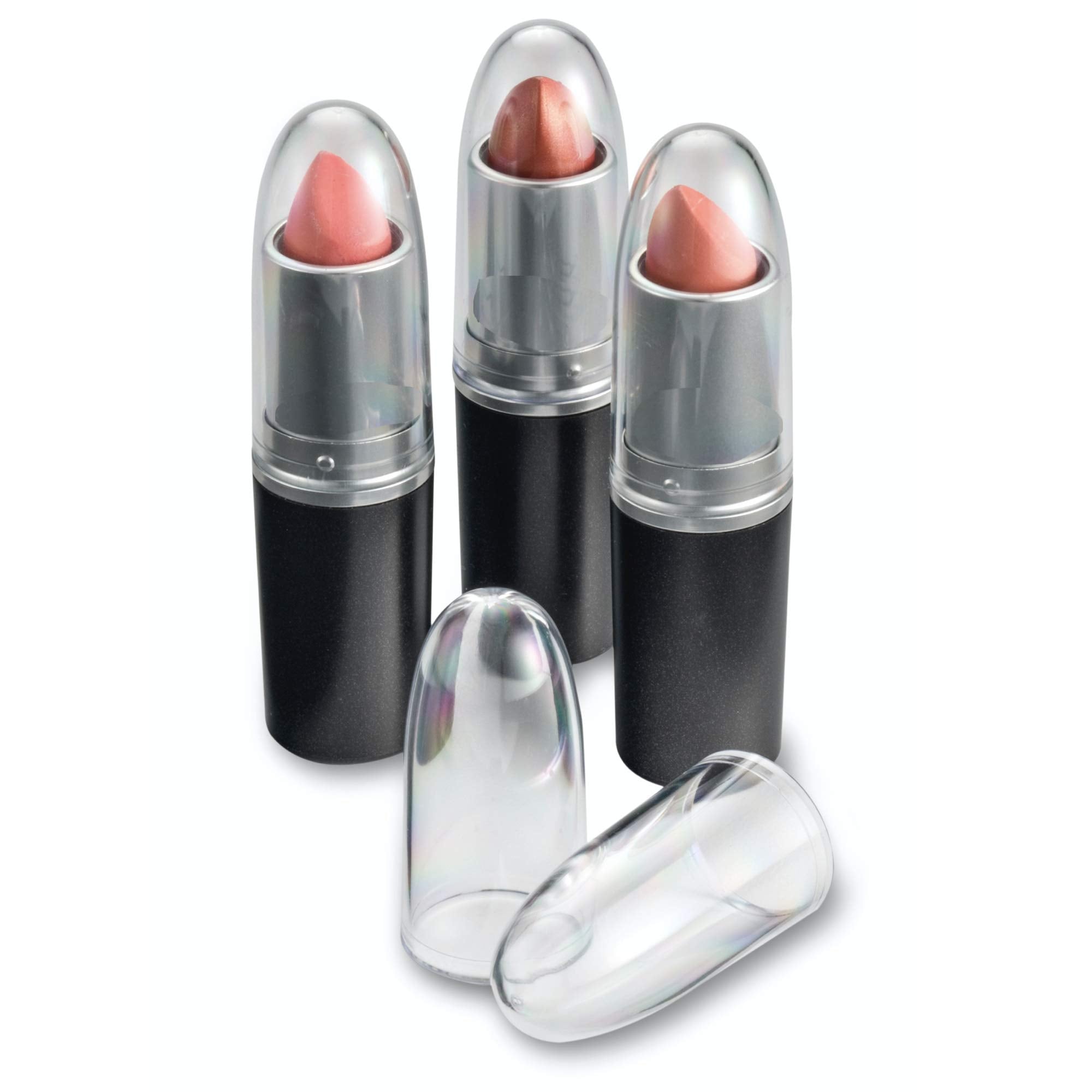 Clear Acrylic Lipstick Caps - Replaces Original Individual MAC Lipstick Caps - See Your Favorite Lipstick Color Easily - Choose From 4/12/24 Pack Options (12 Pack)