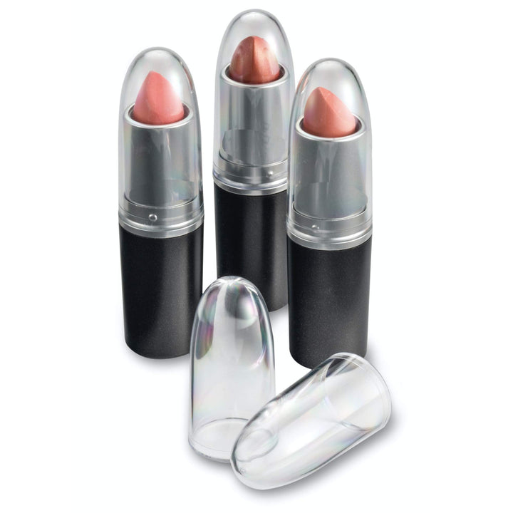 Clear Acrylic Lipstick Caps - Replaces Original Individual MAC Lipstick Caps - See Your Favorite Lipstick Color Easily - Choose From 4/12/24 Pack Options