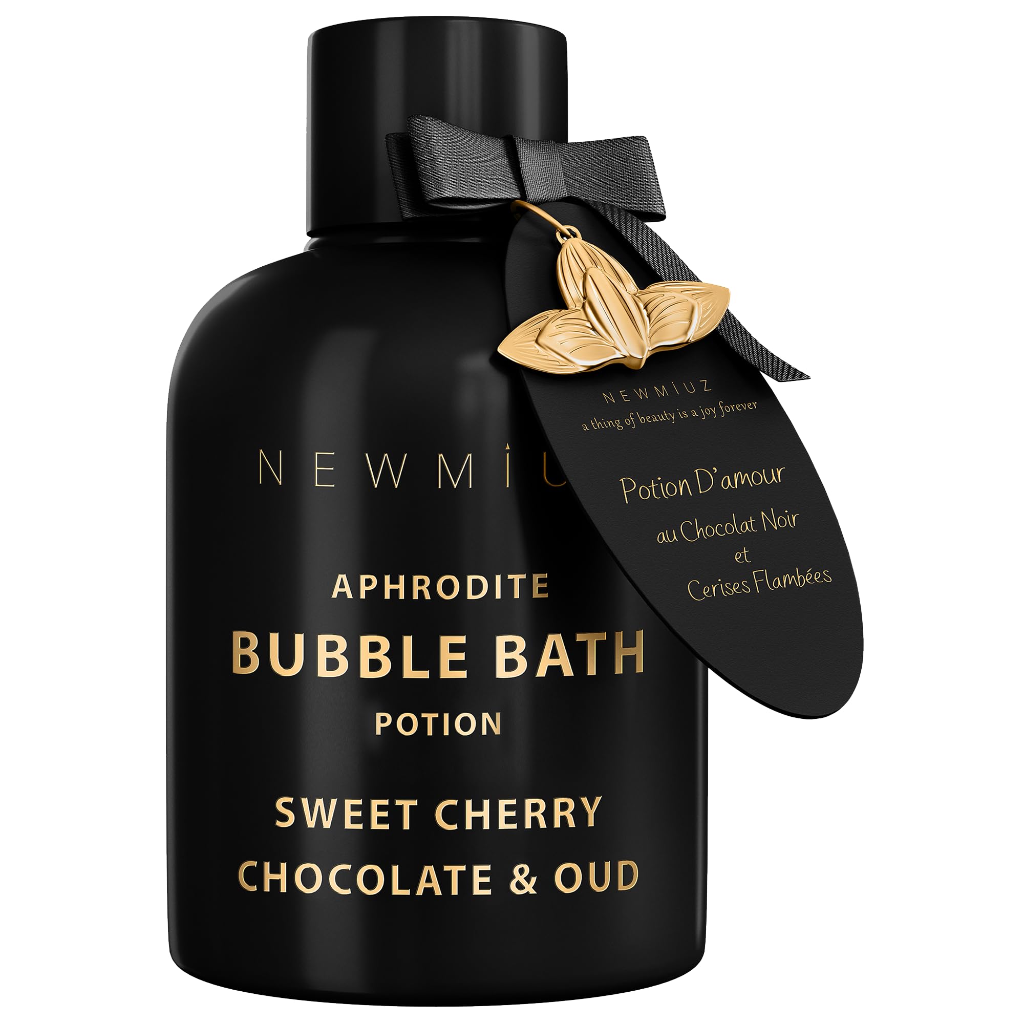Premium Bubble Bath Long Lasting Foaming Bubbles Romantic Bath for Couples Cherry Chocolate Oud Moisturizing Relaxing Stress Relief Calming Spa Gift