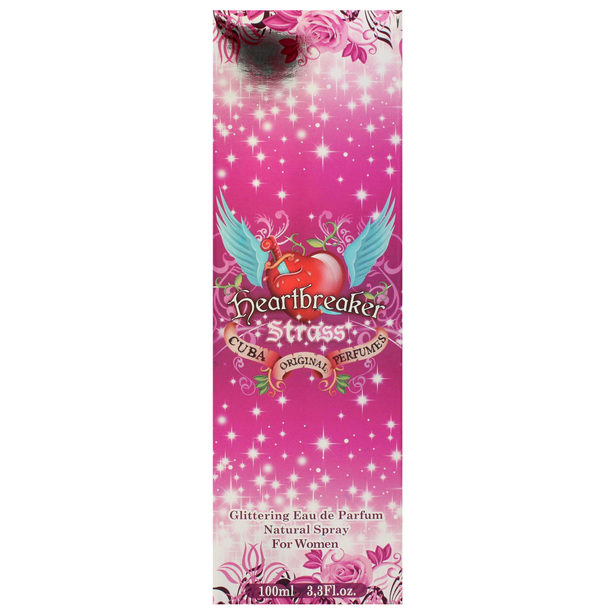 Cuba Cuba Strass Heart Breaker for Women Eau De Parfume Spray, 3.4 fluid_ounces