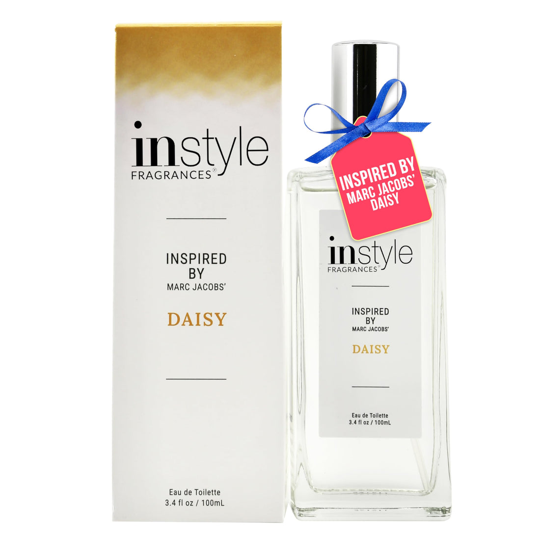 Instyle Fragrances | Inspired by Marc Jacobs' Daisy | Women’s Eau de Toilette | Vegan, Paraben & Phthalate Free | Never Tested on Animals | 3.4 Fl Oz
