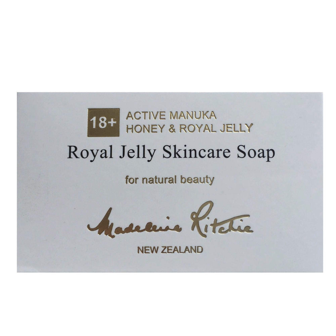 Madeleine Ritchie New Zealand 18+ Active Manuka Honey & Royal Jelly Skincare Soap 125g / 4.4oz for natural beauty