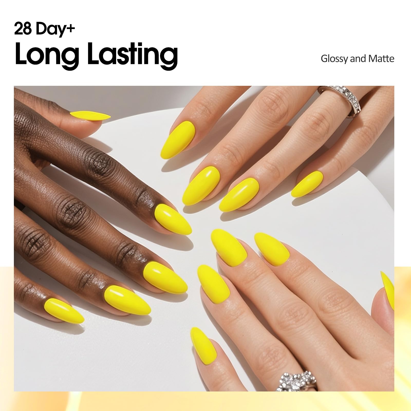 VENALISA Yellow Gel Nail Polish, 1 Pcs Bright Neon Yellow Gel Polish Color High Gloss Soak Off U V Nail Manicure Salon and DIY at Home Gifts for Women