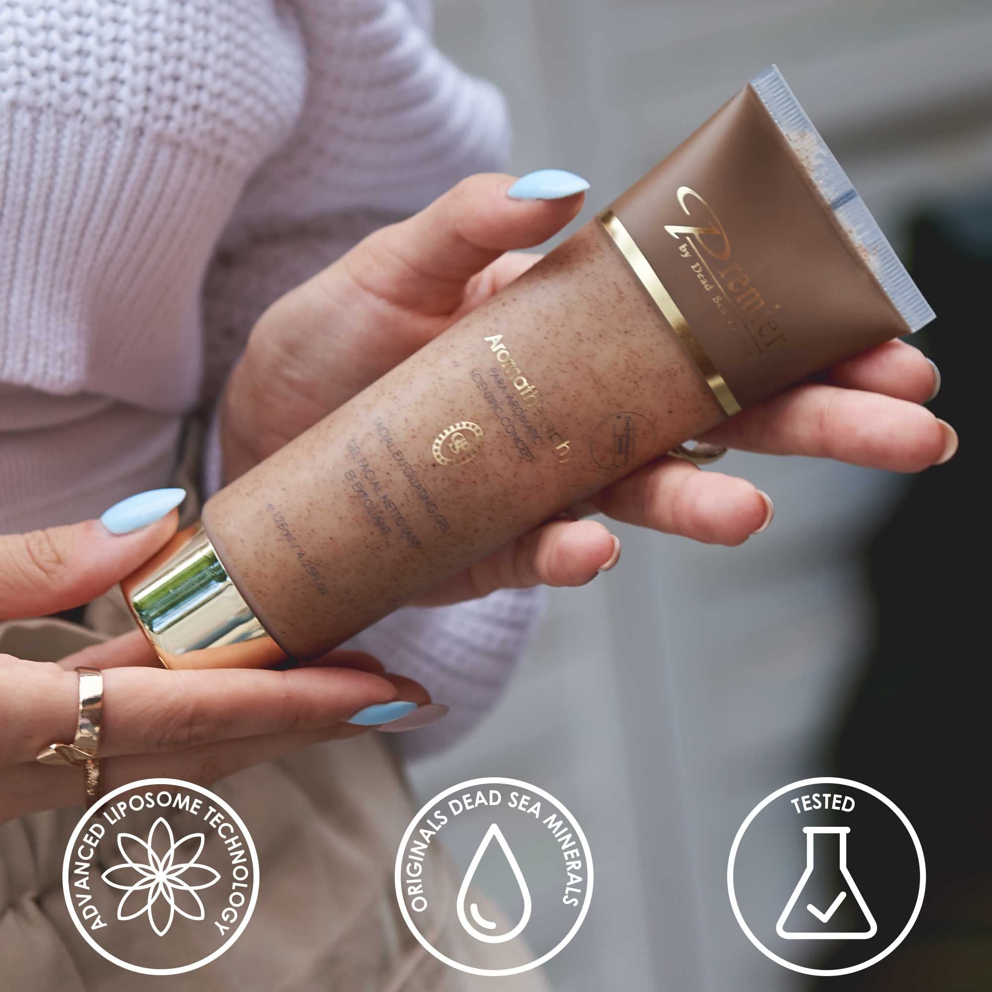 Premier Dead Sea Para-Pharmaceutical Facial Exfoliating Cleanser -Enriched with essential oils & Dead Sea minerals