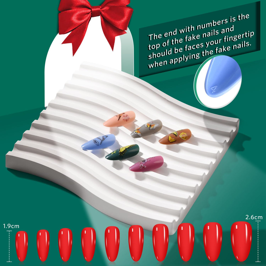 TsMADDTs Press On Nails Almond, 24 Colors 720PCS Short Fake Nails with Glues, Stickers, Tweezer for Women