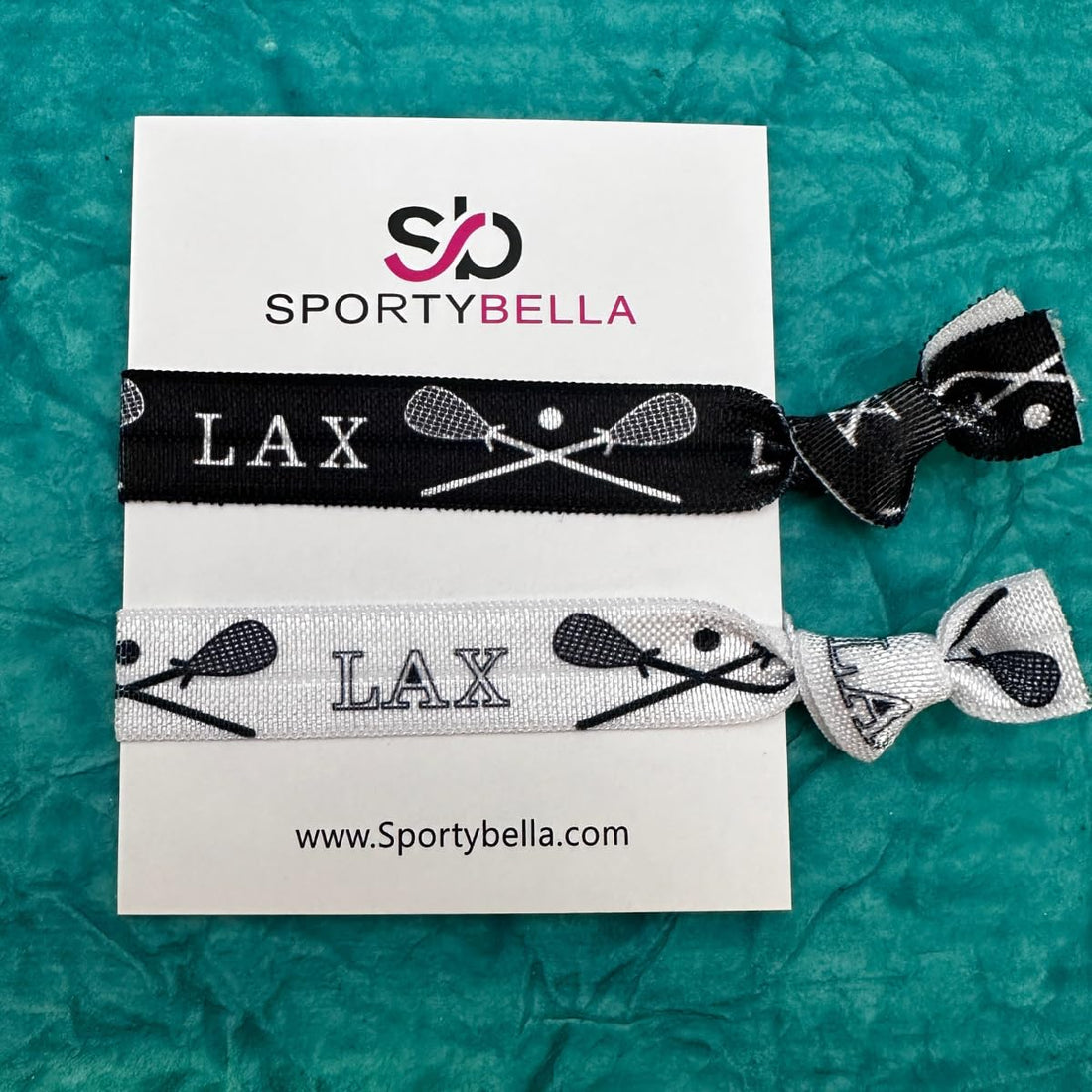 Infinity Collection Lacrosse Hair Accessories, 5 Pack Lacrosse Hair Ties for Girls, Lax Party Favors and Gifts for Lacrosse Players