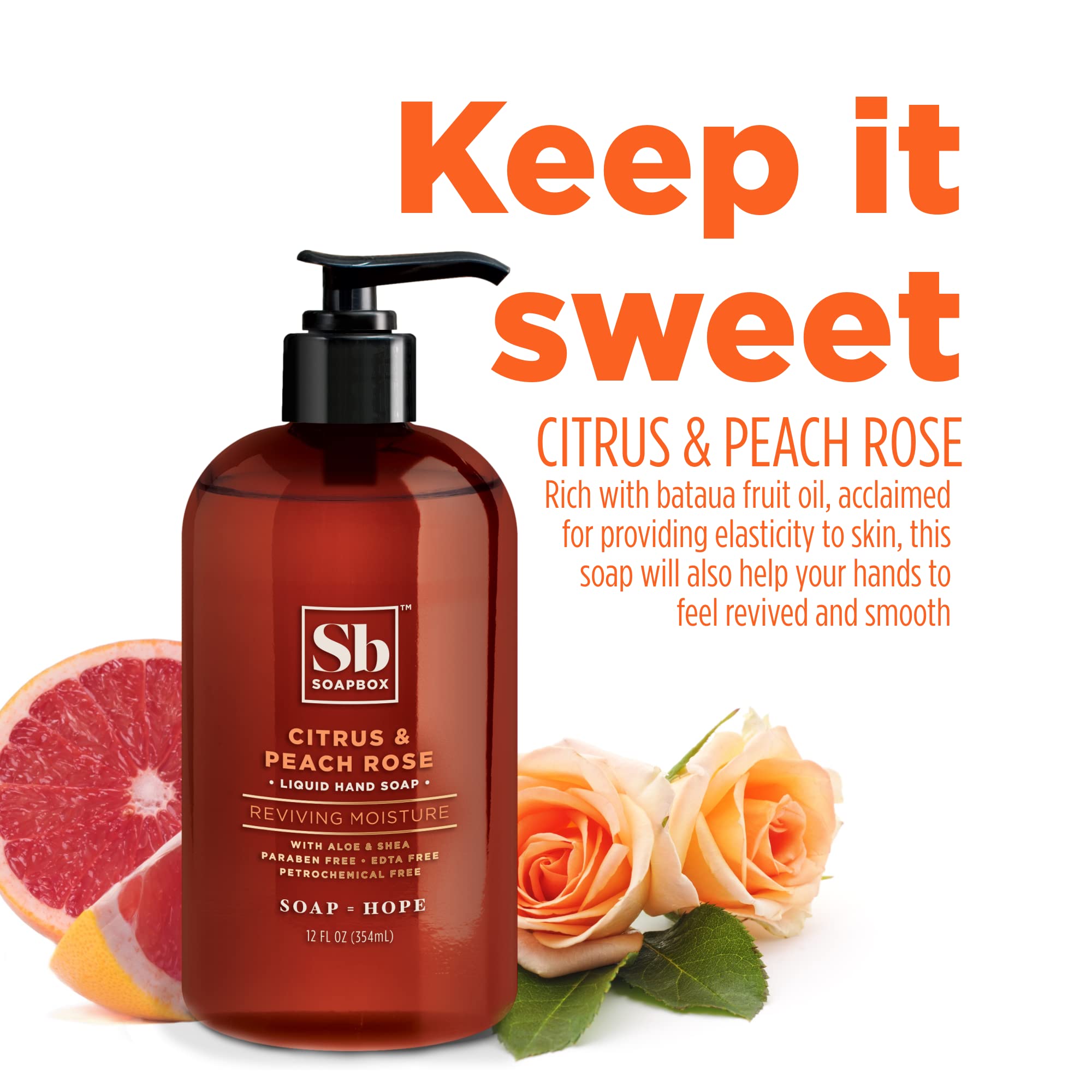 Soapbox Liquid Hand Soap, Lavender & Marshmallow Root, Moisturizing Hand Wash for Kitchen and Bathroom, 12 Ounce Pump Bottles (Pack of 3)