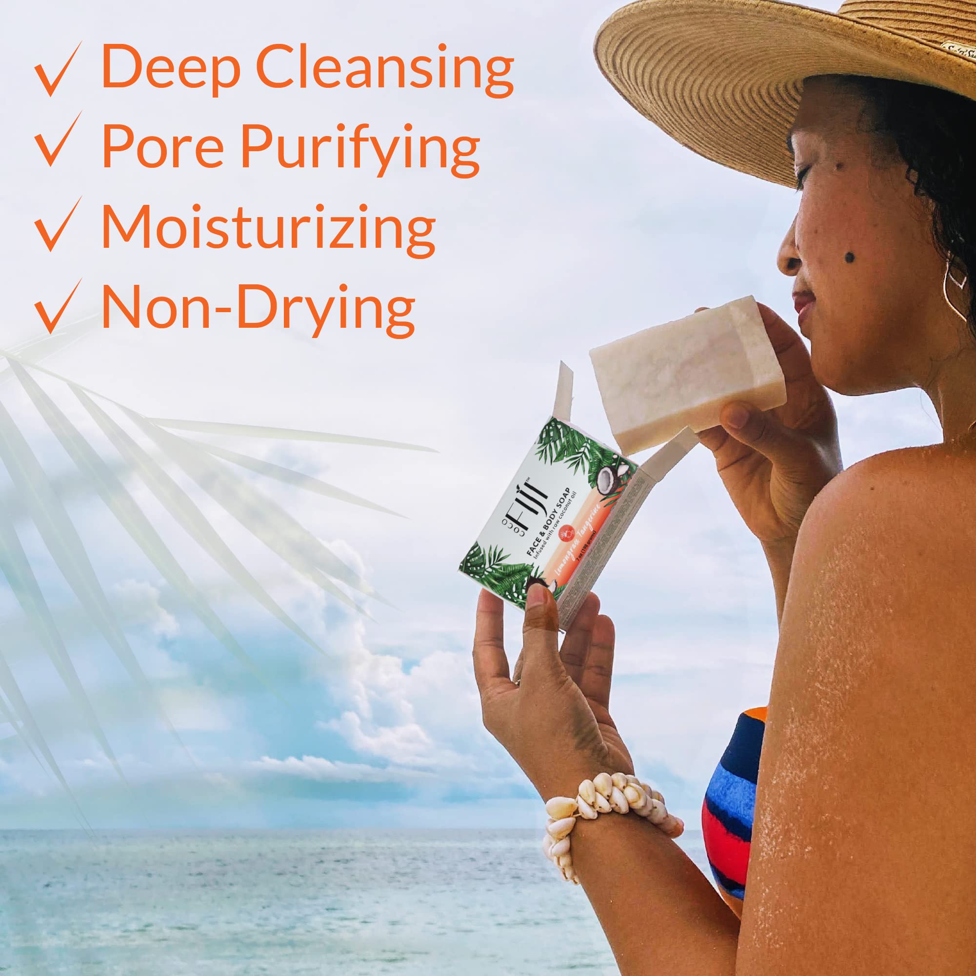 Organic Fiji Organic Lemongrass Tangerine Soap Bar 7 oz Bar(S) by Organic Fiji