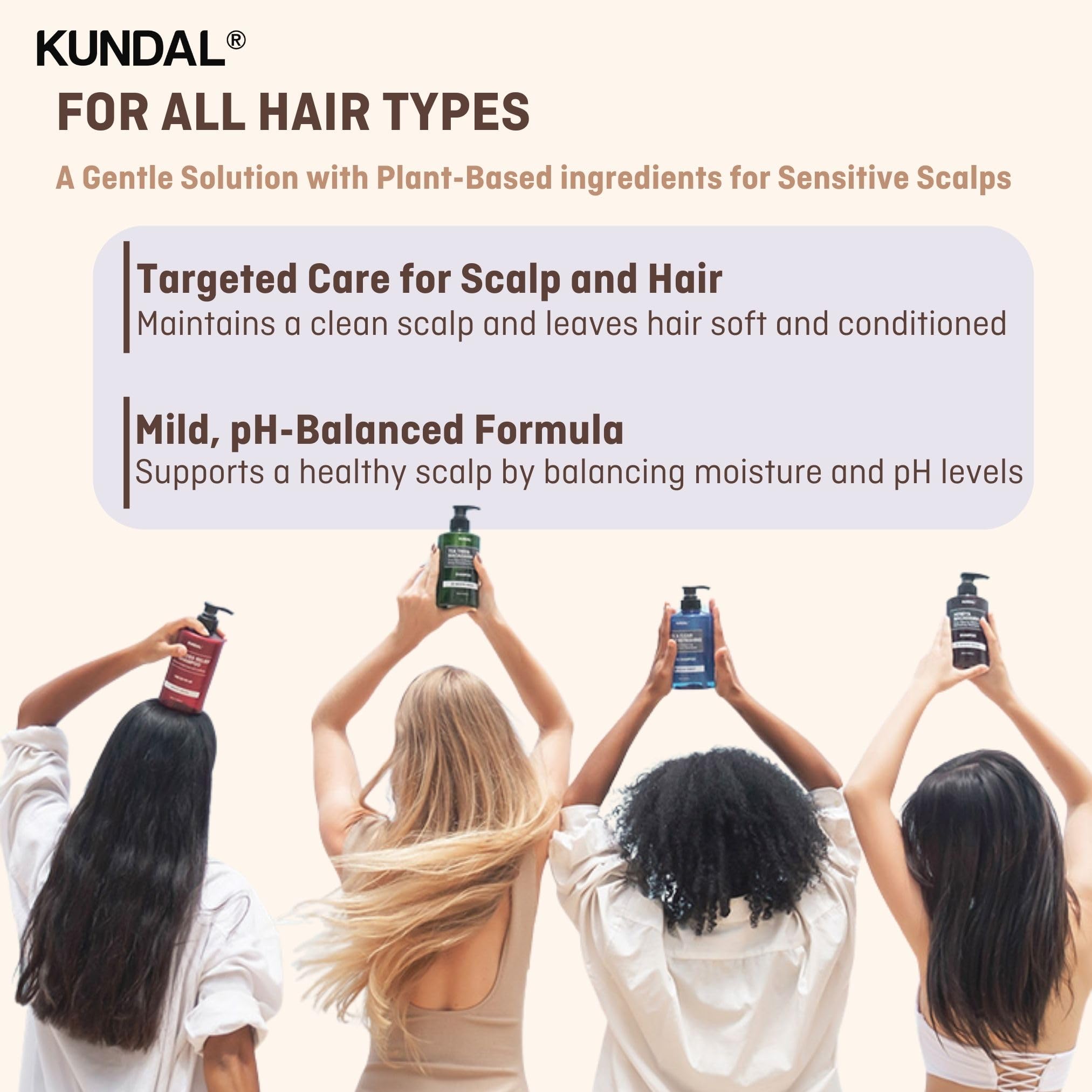 KUNDAL Natural Shampoo and Conditioner Set [White Musk] - Korean Hair Care, Long Lasting Fragrance, Moisturize, Nourish, Frizz Control, Argan & Macadamia Oil, Sulfate-Free 16.9fl oz (Pack of 2)
