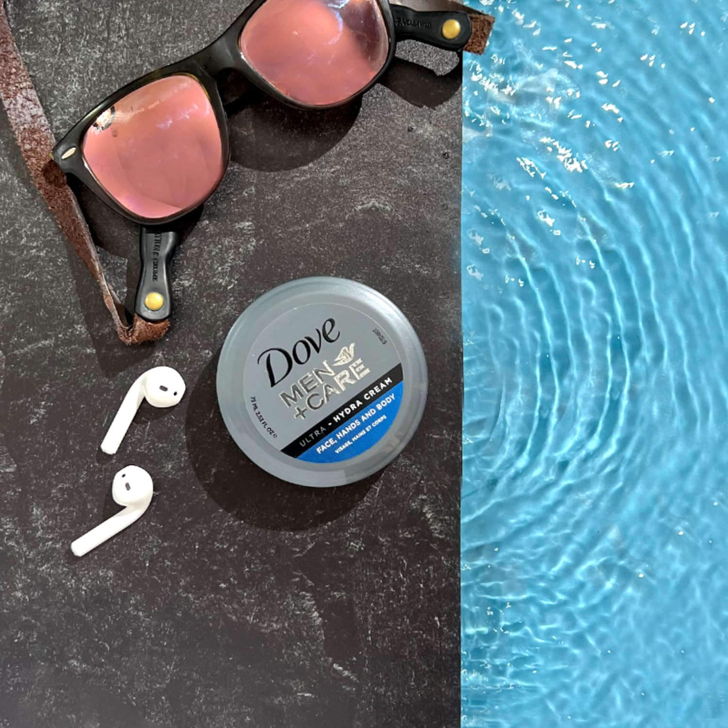 Dove Men+Care Ultra Hydra Cream - Dove Lotion, 3-In-1 Advanced Skin Care for Men, Face Cream, Hand & Body Lotion for Dry Skin, 2.53 Fl Oz (Pack of 24)