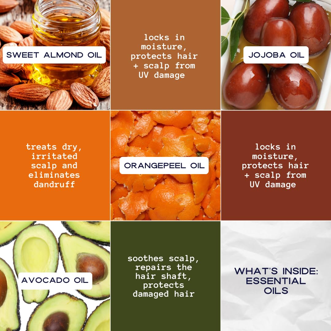 YOUNG KING HAIR CARE Kids Essential Oils For Boys | Nourish and Strengthen Natural Curls | Plant-Based and Harm-Free | 4 oz