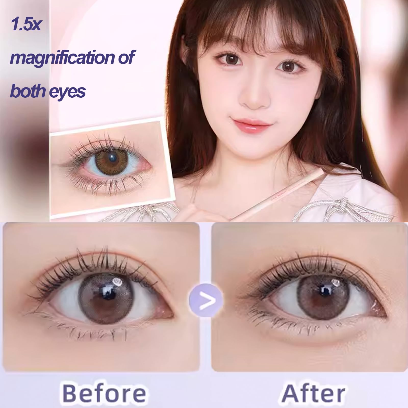 Lying Silkworm Under Eye Highlighter Makeup Stick, 2PCS - Silky-smooth, Long-lasting, Smudge-proof Tear Drop Eye Brightener & Contouring Stick