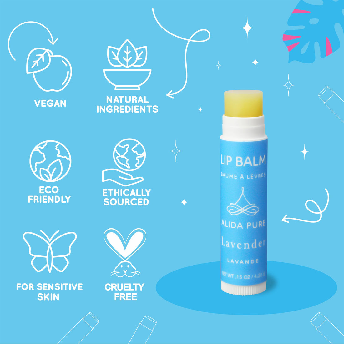 Vegan Lip Balm (LAVENDER)