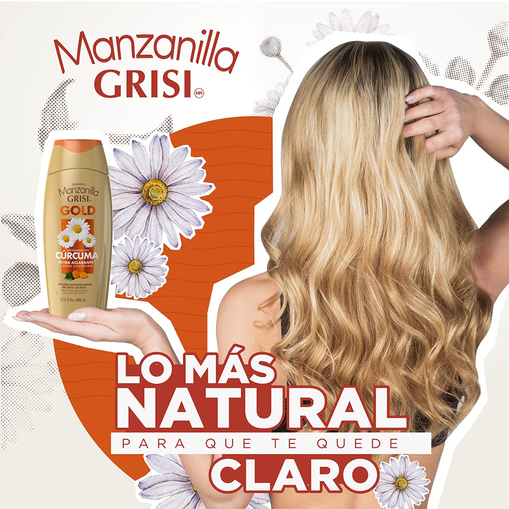 Manzanilla GRISI Chamomile Lightening Shampoo & Conditioner NutricomplexQ10 (10oz) by Grisi