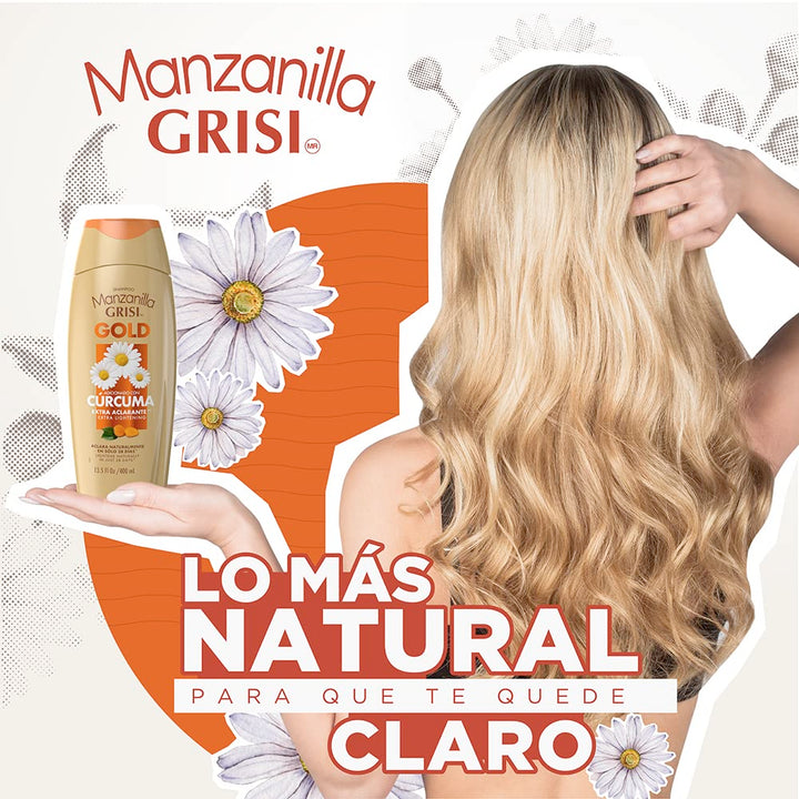 Manzanilla GRISI Chamomile Lightening Shampoo & Conditioner NutricomplexQ10 (10oz) by Grisi