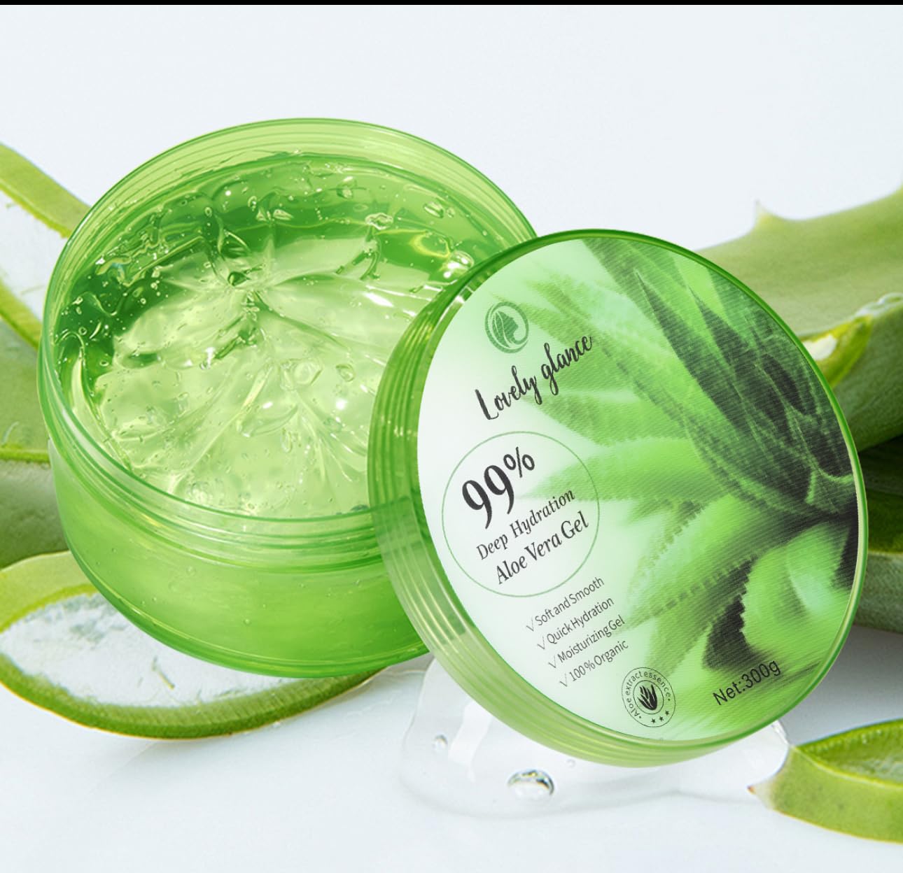 lovelyGlance 99% Deep Hydration Aloe Vera Gel