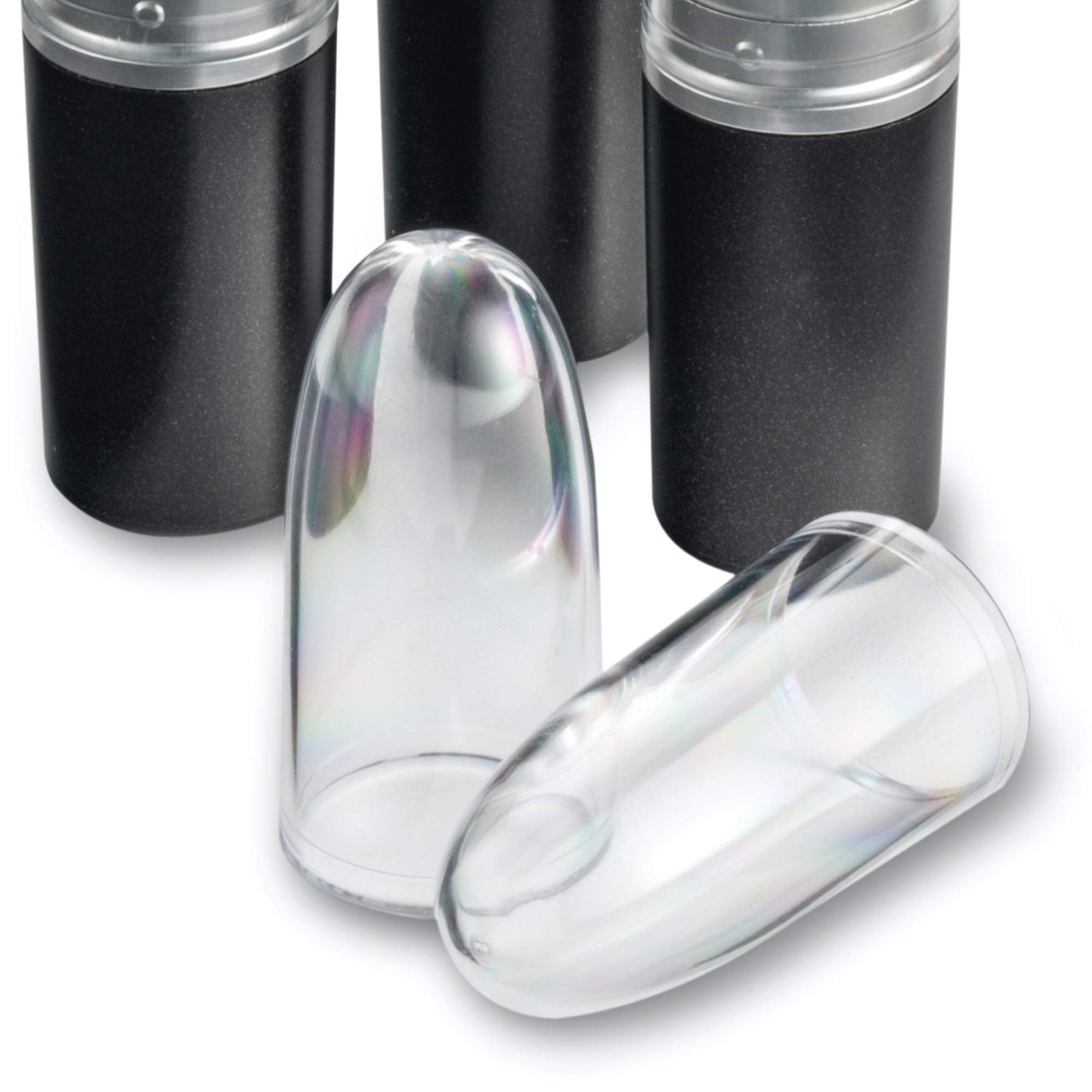 Clear Acrylic Lipstick Caps - Replaces Original Individual MAC Lipstick Caps - See Your Favorite Lipstick Color Easily - Choose From 4/12/24 Pack Options (12 Pack)