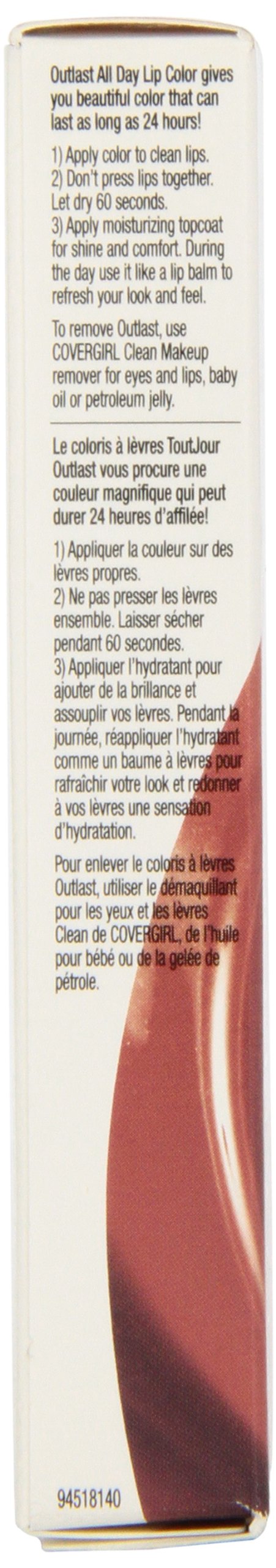 CoverGirl Outlast All Day Two Step Lipcolor, Canyon 626, 0.13 Ounce