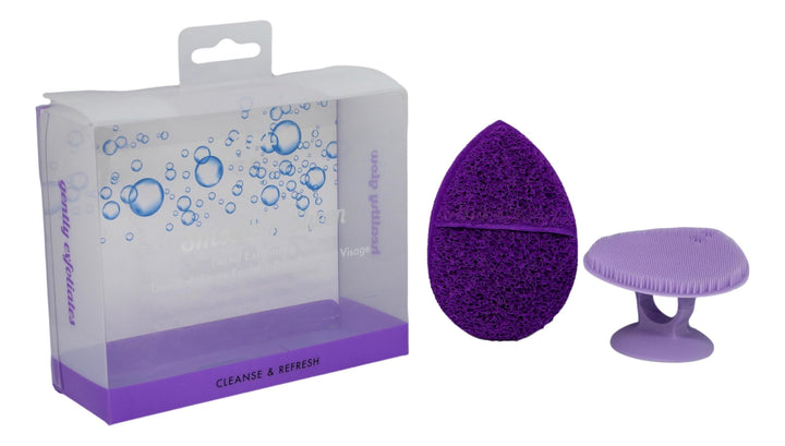 Cala Purple facial exfoliator duo