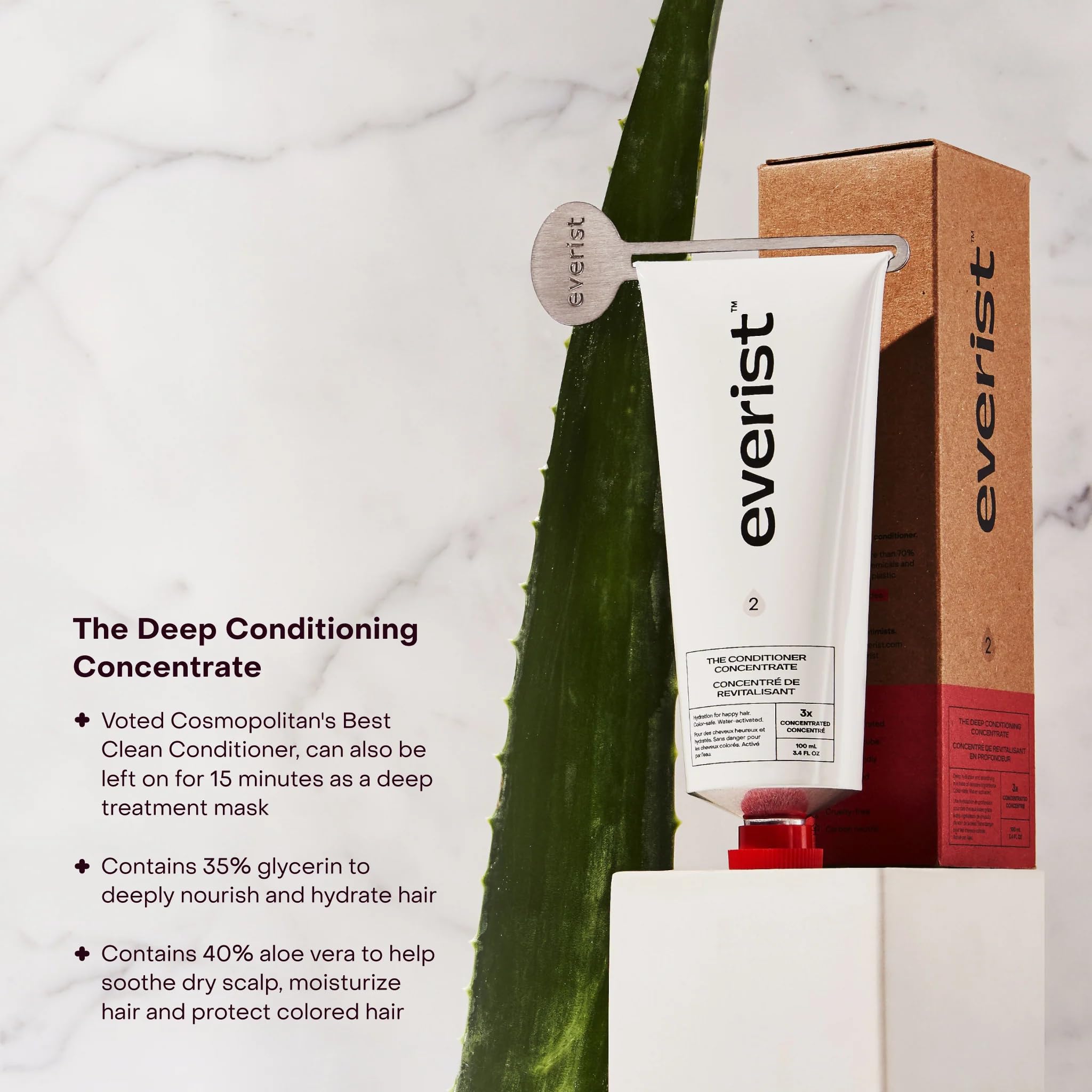 Everist The Haircare Essentials Duo, Deep Hydration and Smoothing, Plant-based, Color-safe, 50+ Uses, 3.4 fl oz Each