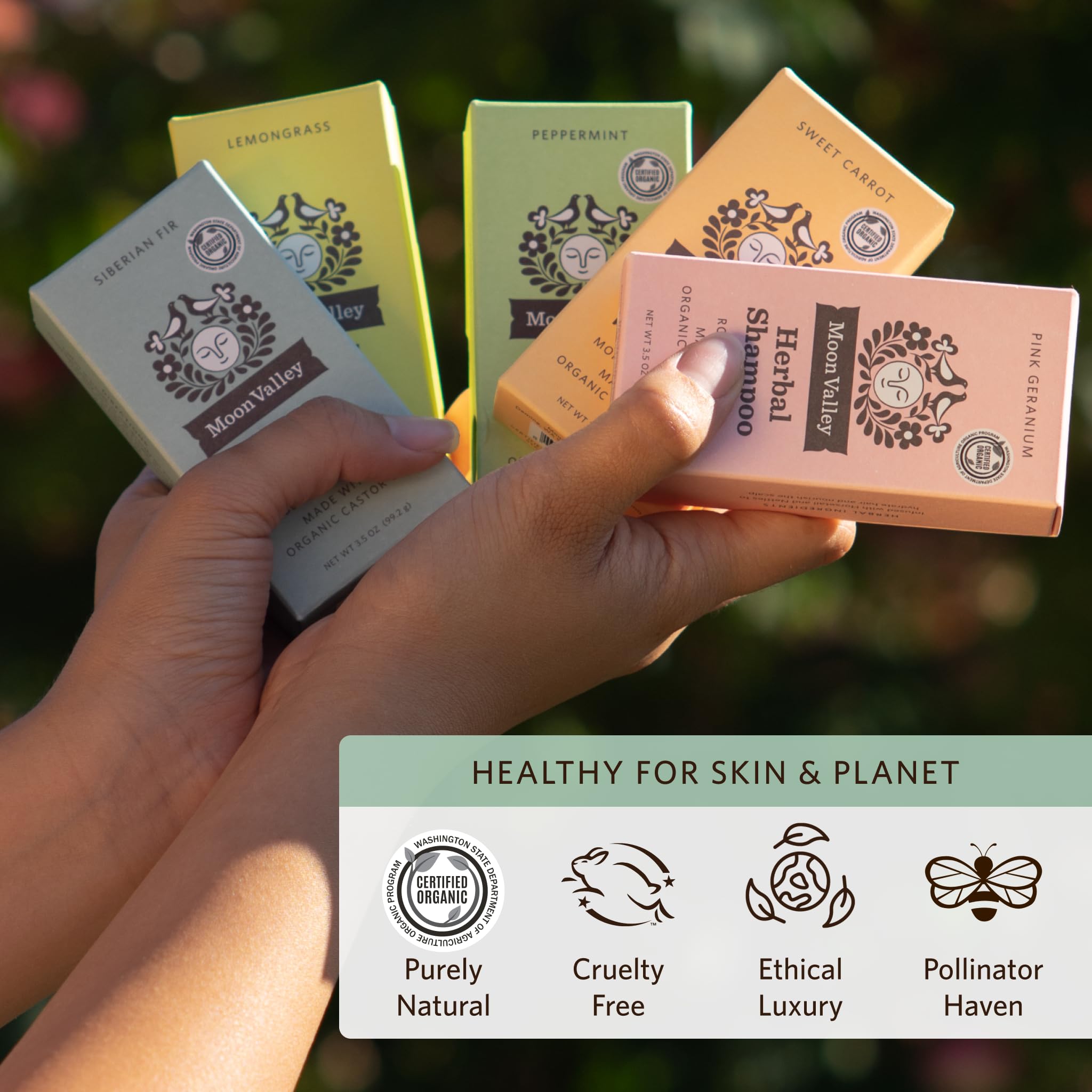 Moon Valley Organics HERBAL SHAMPOO BAR - SIBERIAN FIR (2PACK)