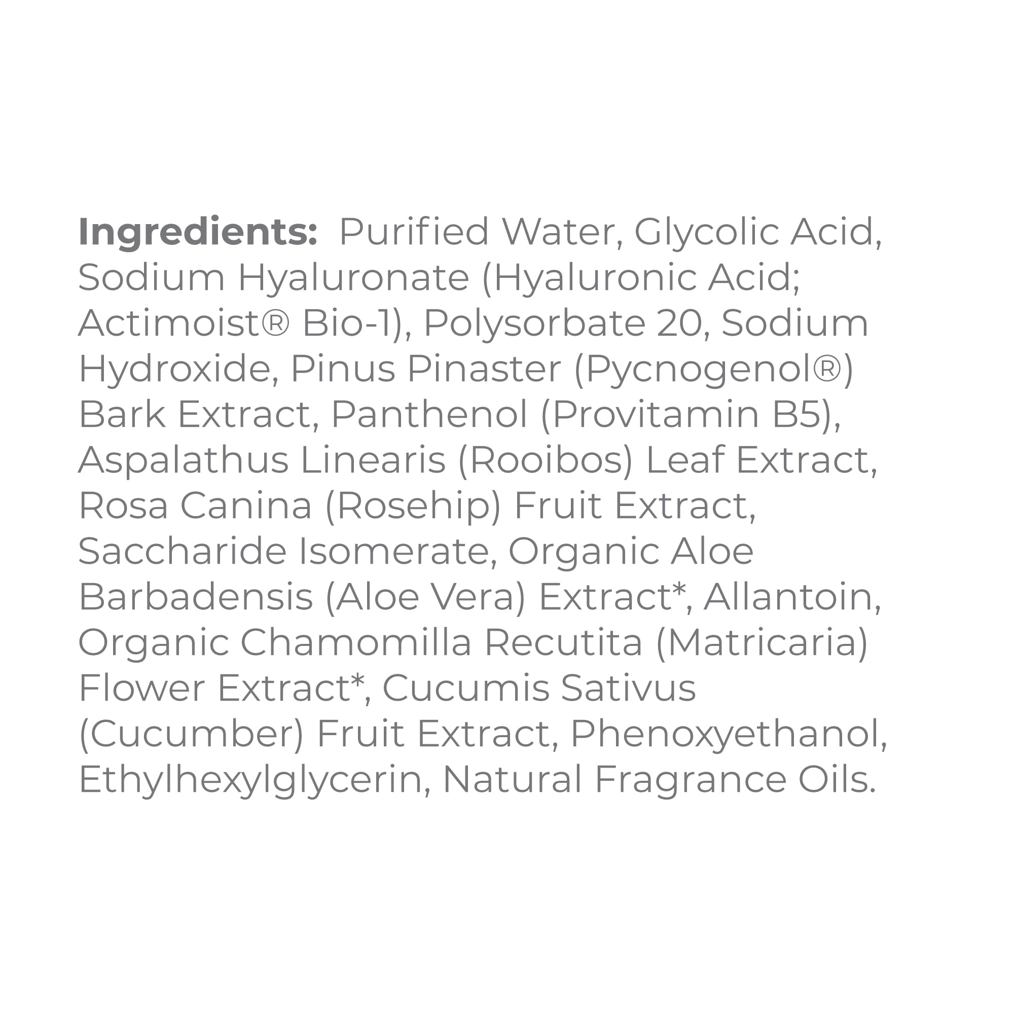 DERMA E Radiance Toner Glycolic Acid & Rooibos 6oz