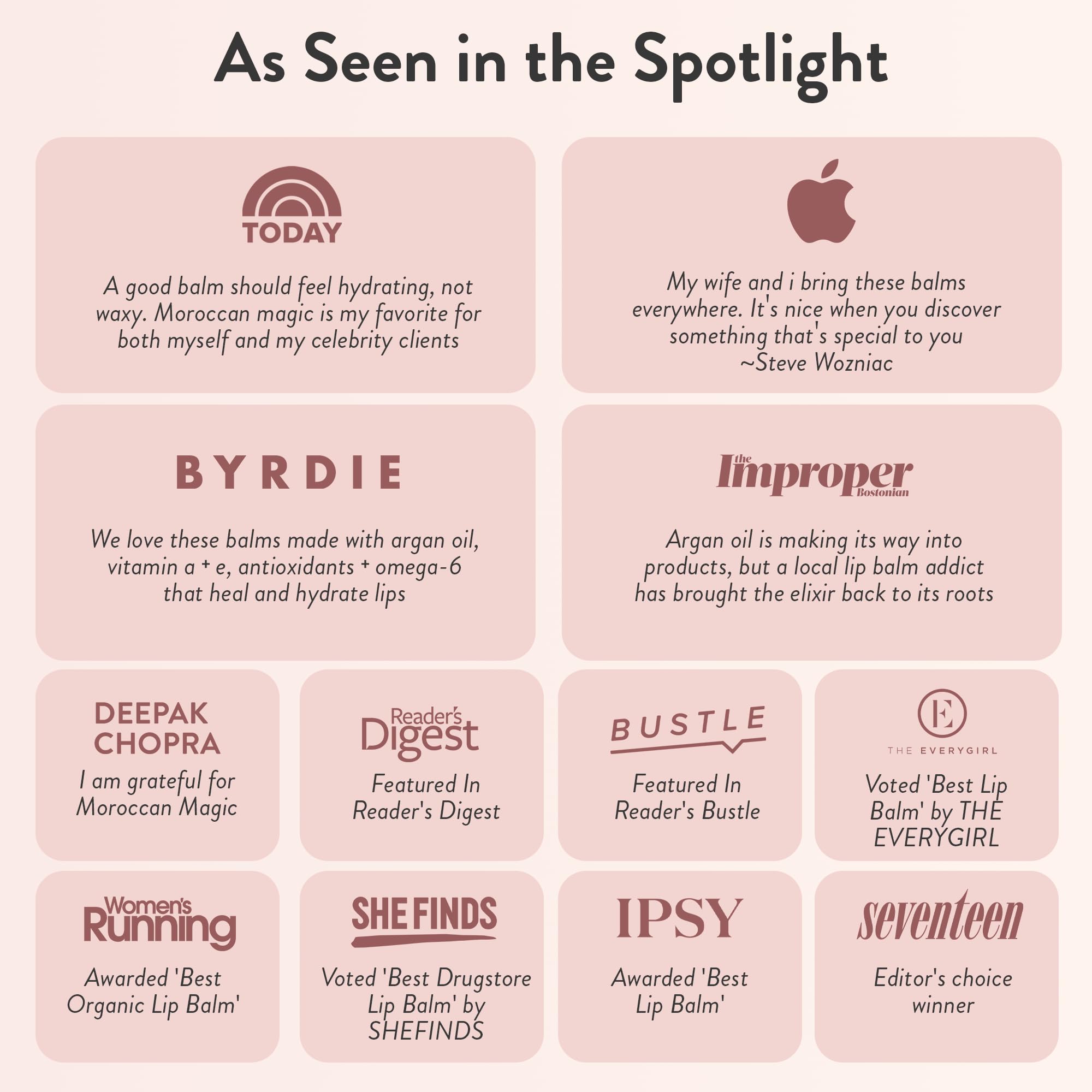 Moroccan Magic Organic Peppermint Eucalyptus Lip Balm 3 Pack | Ultra-Hydrating Argan & Essential Oil Lip Moisturizer + Vitamin E | Natural Mint Chapstick for Dry Lips | Non-Toxic | Organic Lip Balm