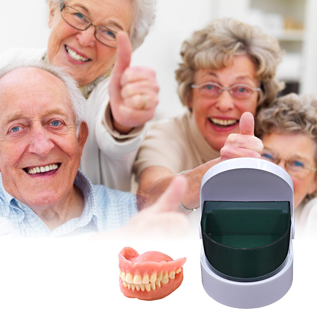 EDOBLUE Sonic Cleaner - Denture Cleaner Premium Jewelry Coins Cleaning Machine