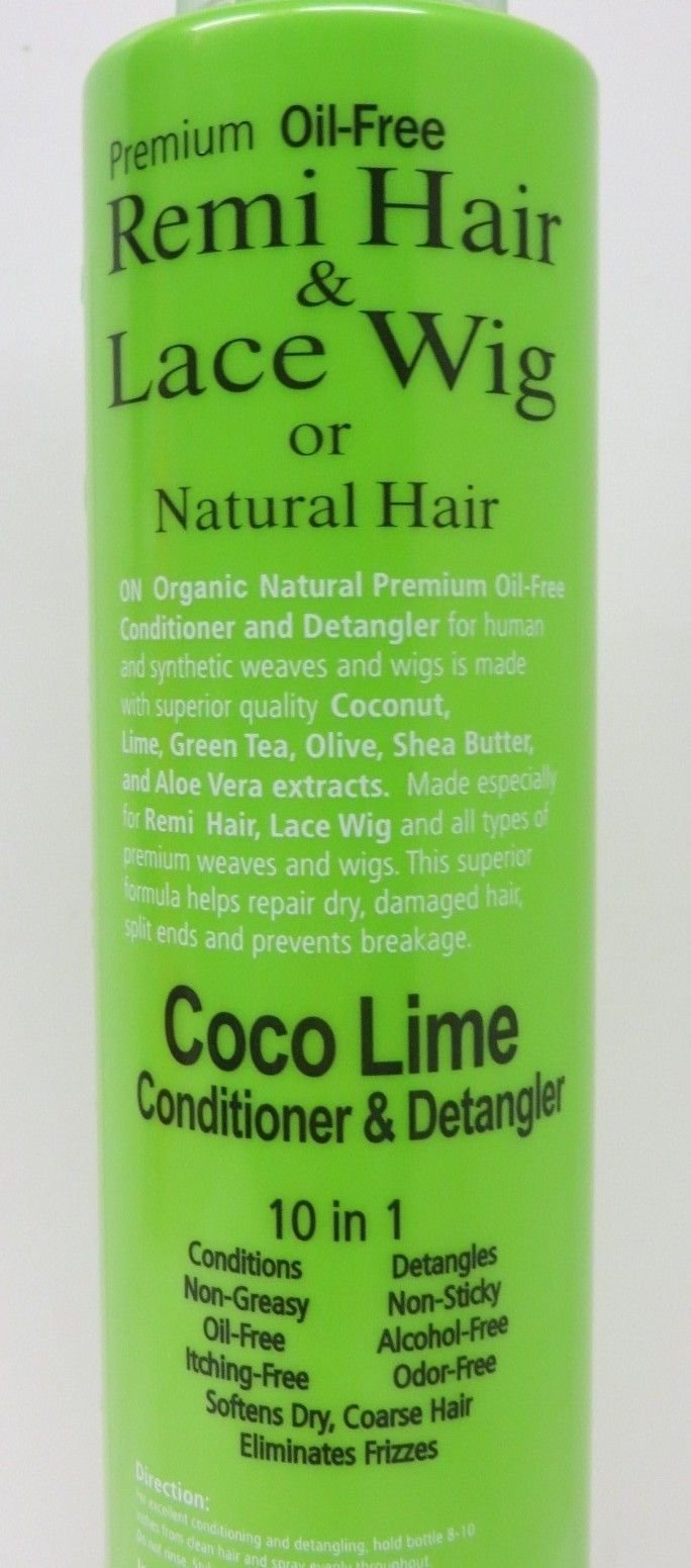 On Organic Natural Premium Oil-Free Weave & Wig Conditioner & Detangler Coco Lime 2 oz