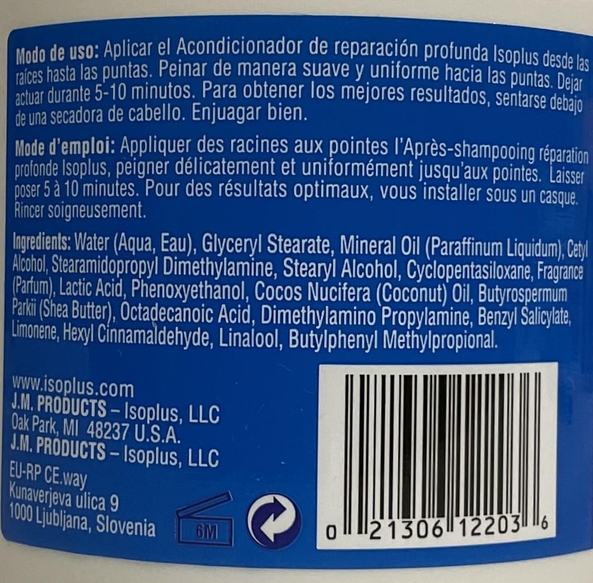 Isoplus Anti-Breakage Deep Repair Conditioner, 16 Ounce