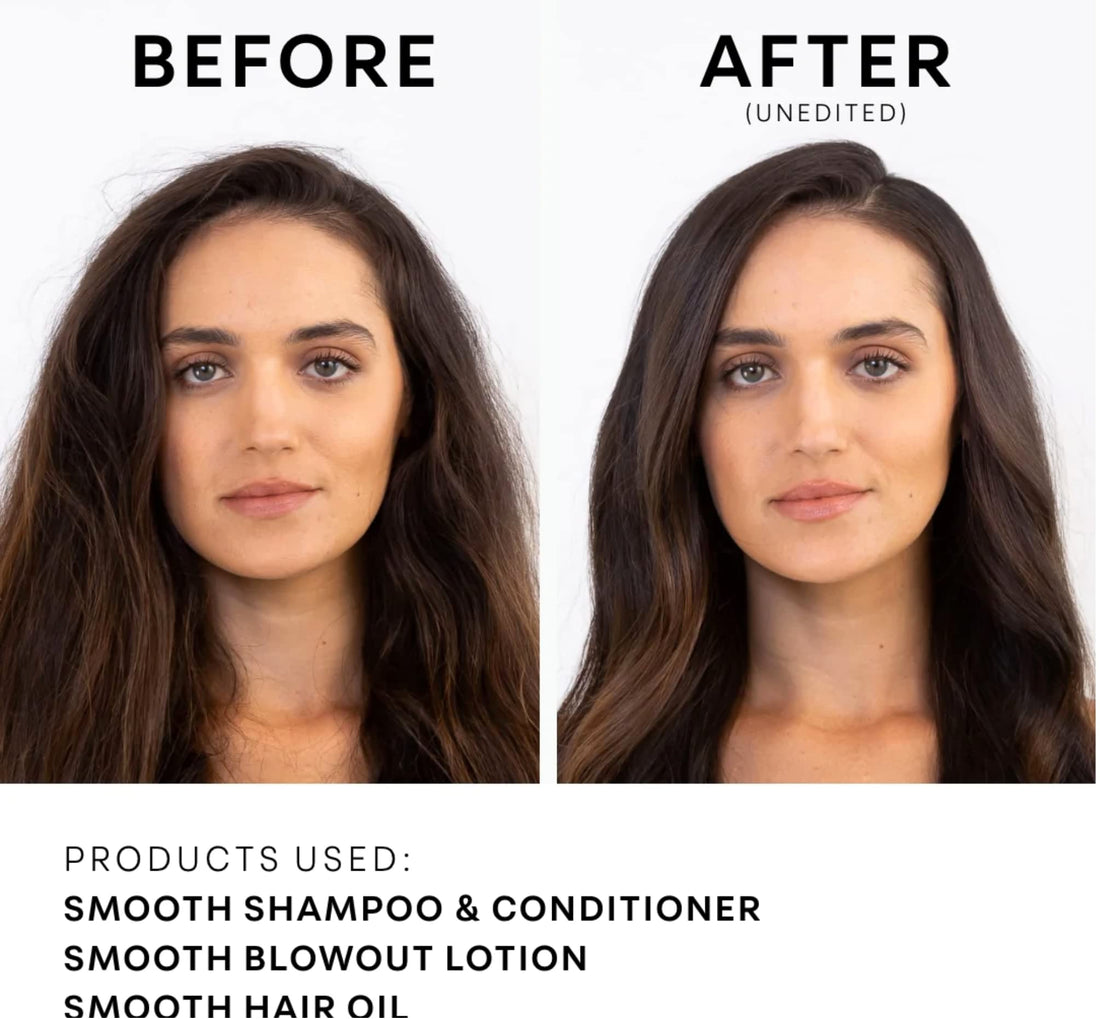 NatureLab. TOKYO Perfect Smooth Shampoo & Conditioner: Weightless Frizz Control for Smoother, Healthier Hair and Scalp I 11.5 FL OZ Each