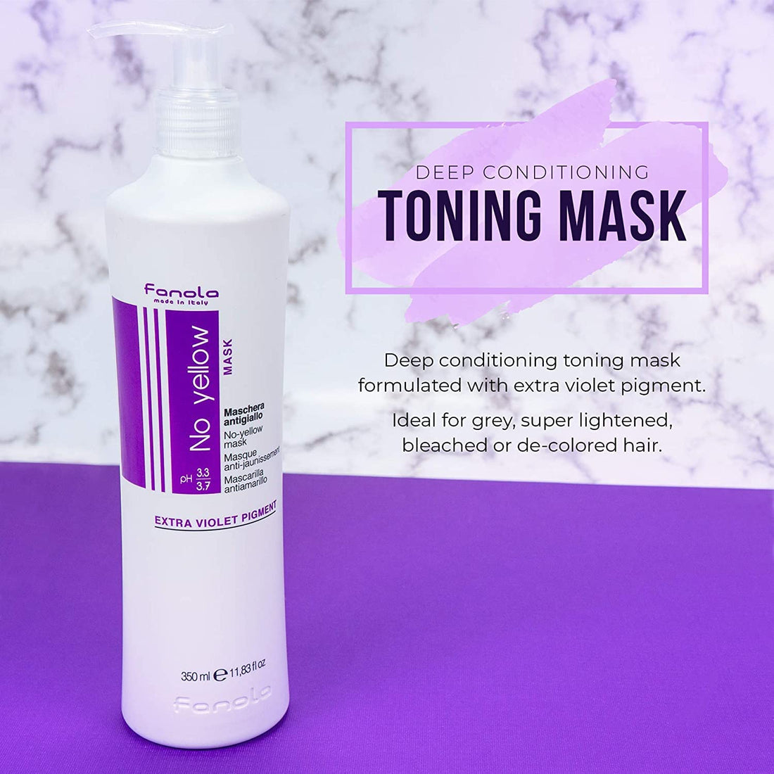 Fanola No yellow Hair Mask Extra Violet Pigment 1000ml