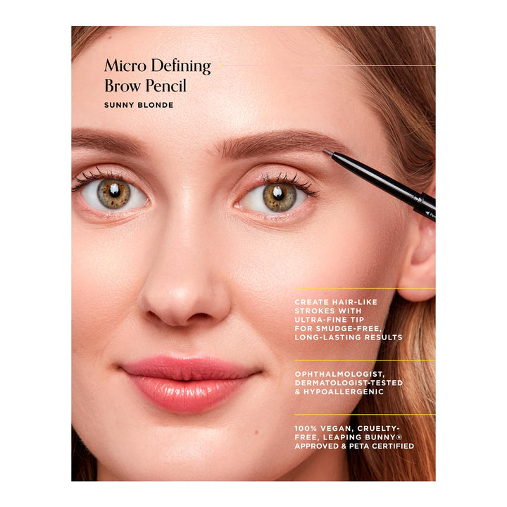 Arches & Halos Micro Defining Brow Pencil in Sunny Blonde, 0.03 Ounce