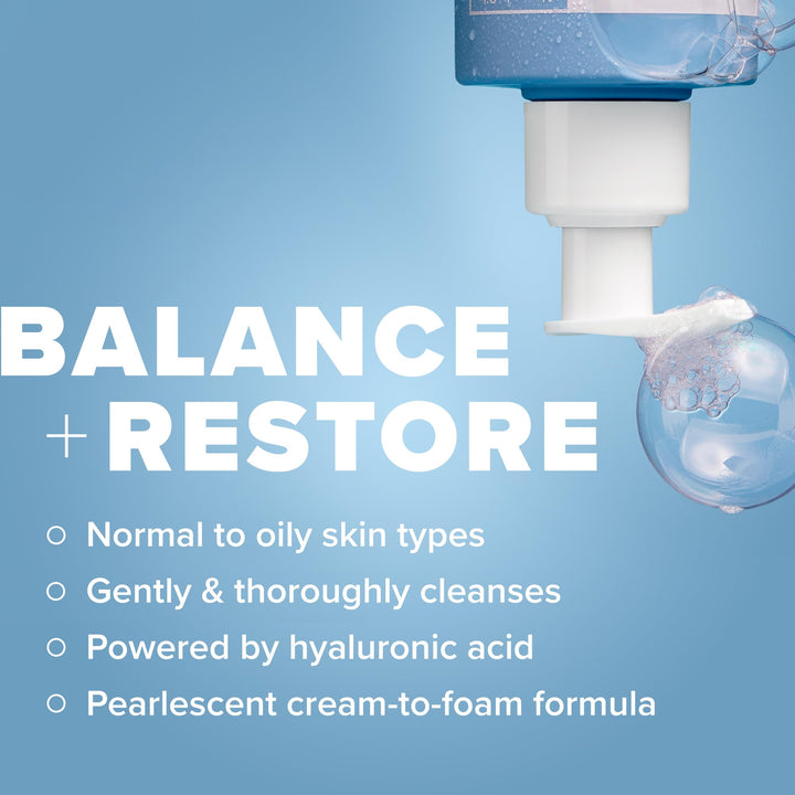 Paula's Choice RESIST Perfectly Balanced Foaming Cleanser, Hyaluronic Acid & Aloe, Anti-Aging Face Wash, Large Pores & Oily Skin, 6.4 Ounce