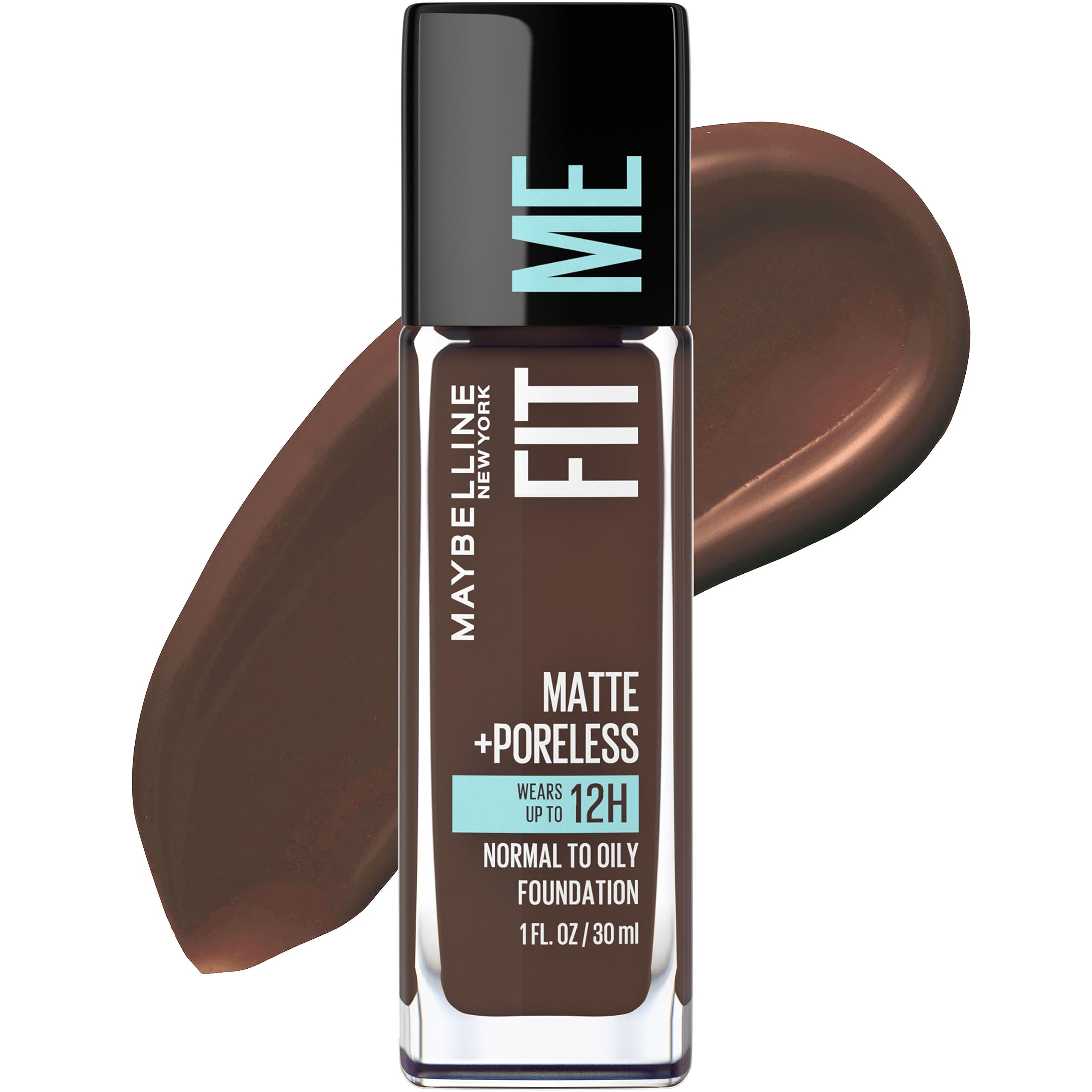 Maybelline New York Fit Me Matte Plus Poreless Foundation, Espresso, 1 Fluid Ounce