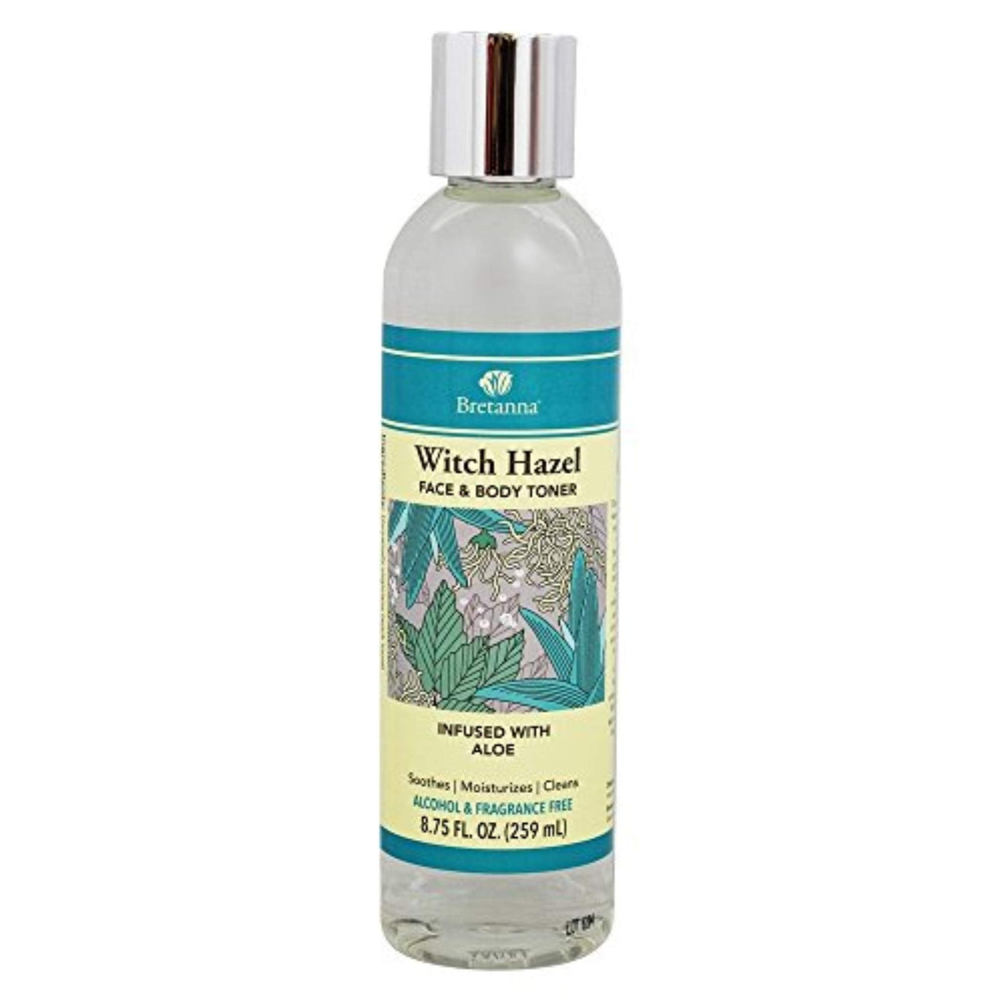 Witch Hazel Face & Body Toner Infused With Aloe Essential Oils 8.75oz 8 Ounces