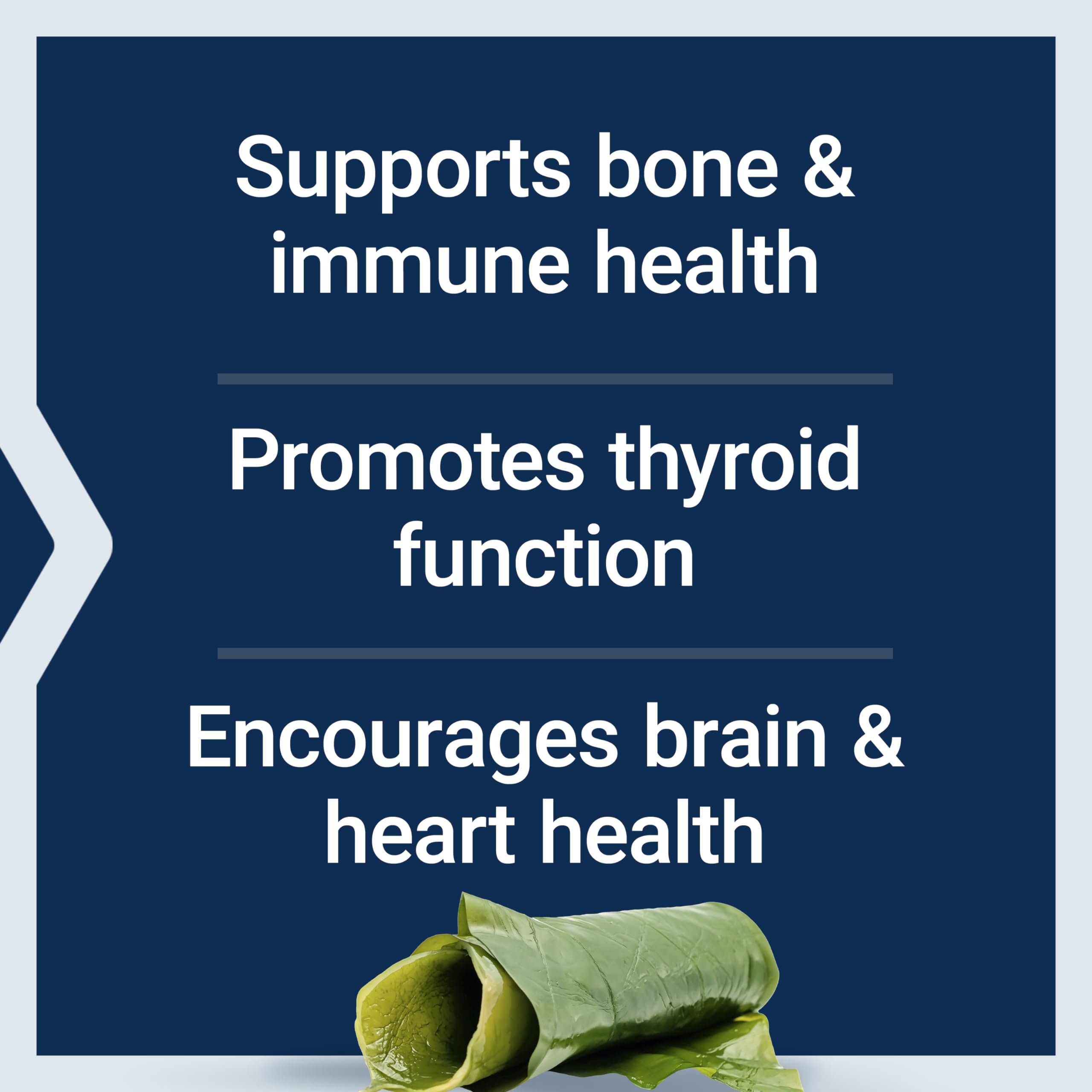 Life Extension Vitamin D3 125 mcg (5000 IU) with Sea-Iodine For Bone, Brain & Thyroid Support – Gluten-Free, Once Daily, Non-GMO – 60 Capsules