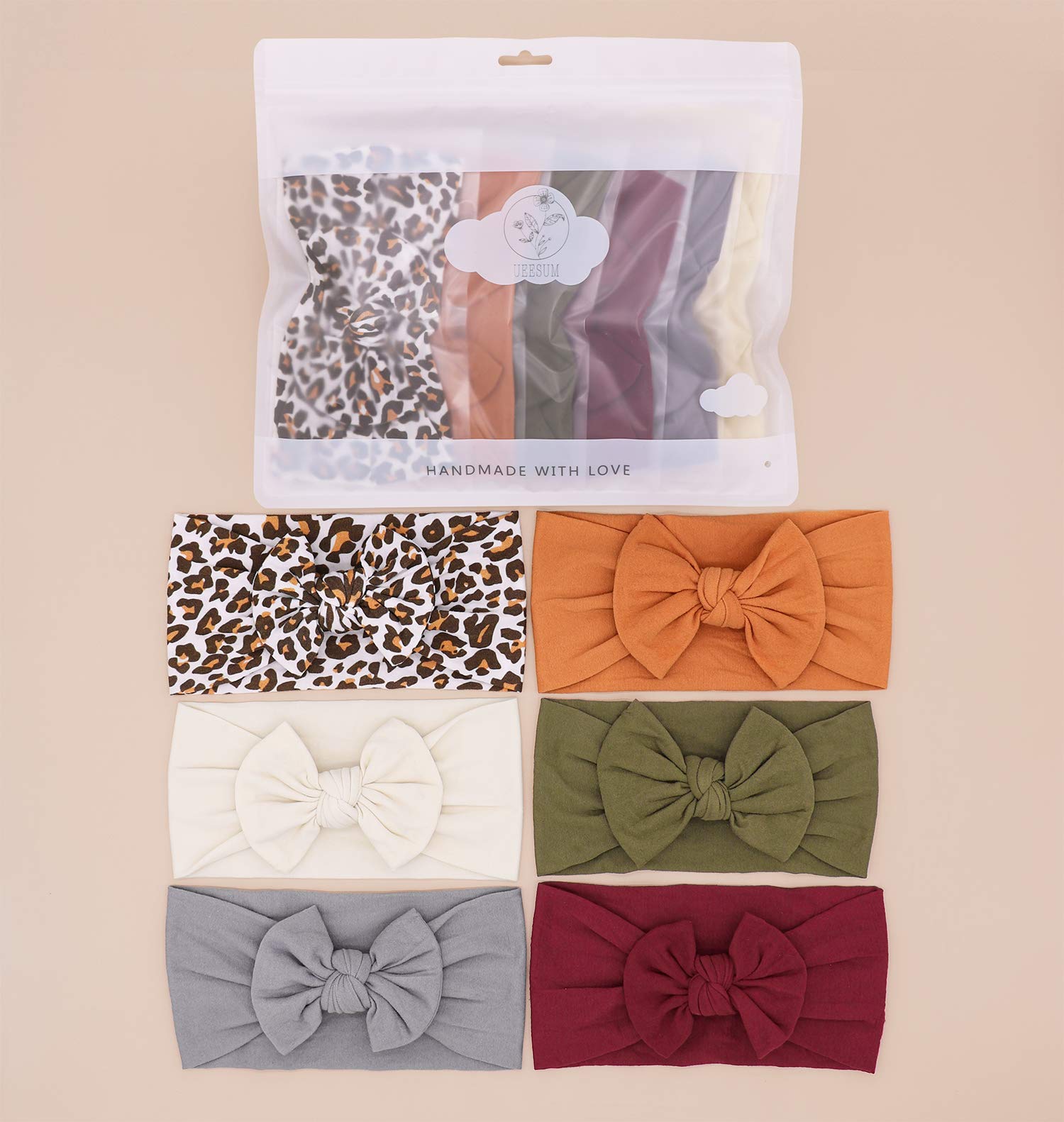 UeeSum Baby Girls Headbands with Bows Infant Toddler Headwrap Hair Accessories