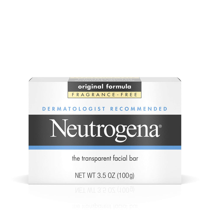 Neutrogena Transparent Facial Bar, Original Formula, Fragrance Free, 3.5 Ounce