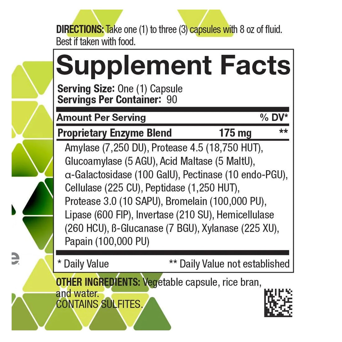 4Life Digestive Enzymes - Supports Digestive and Intestinal Health, Food Absorption, and Breakdown of Protein, Carbohydrates, and Fats - 90 Capsules
