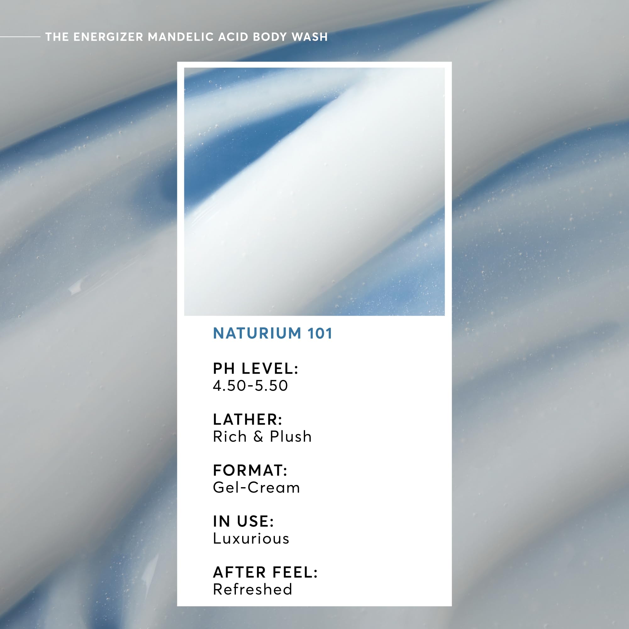 Naturium The Energizer Body Wash, Cooling & Refreshing Formula with Mandelic Acid, Deeply Cleanses & Neutralizes Body Odor, 16.9 oz