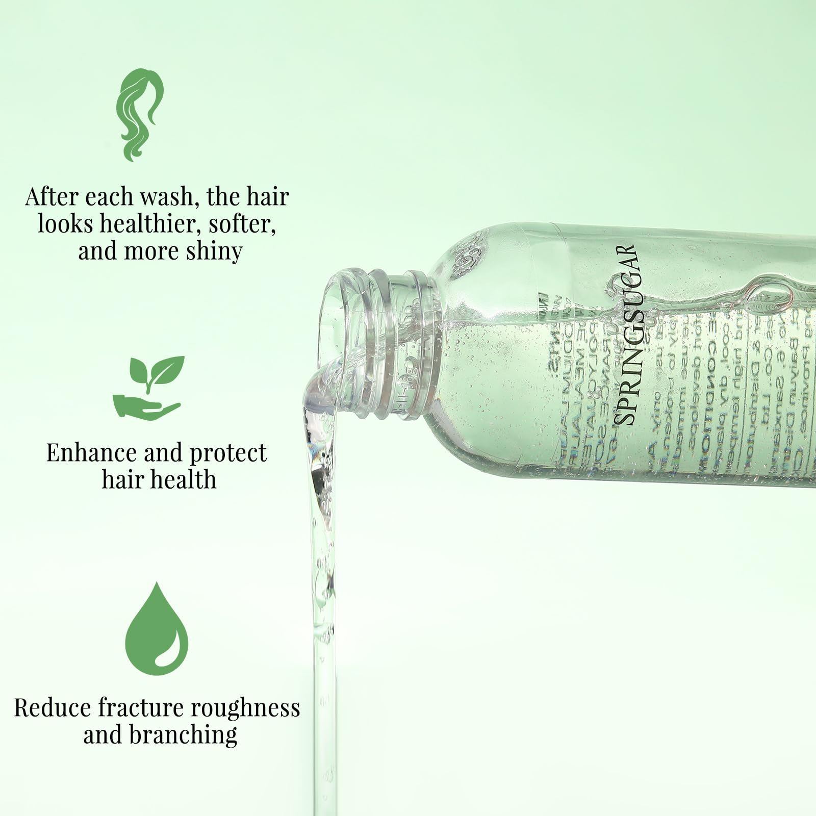 SPRINGSUGAR Hair Wax Stick Cleaning Shampoo, Deep Cleans & Easy Removal for Hair Wax Hair Gel Hair Clay Hair Spray Styling Products for All Hair Types(3.38 FL OZ)